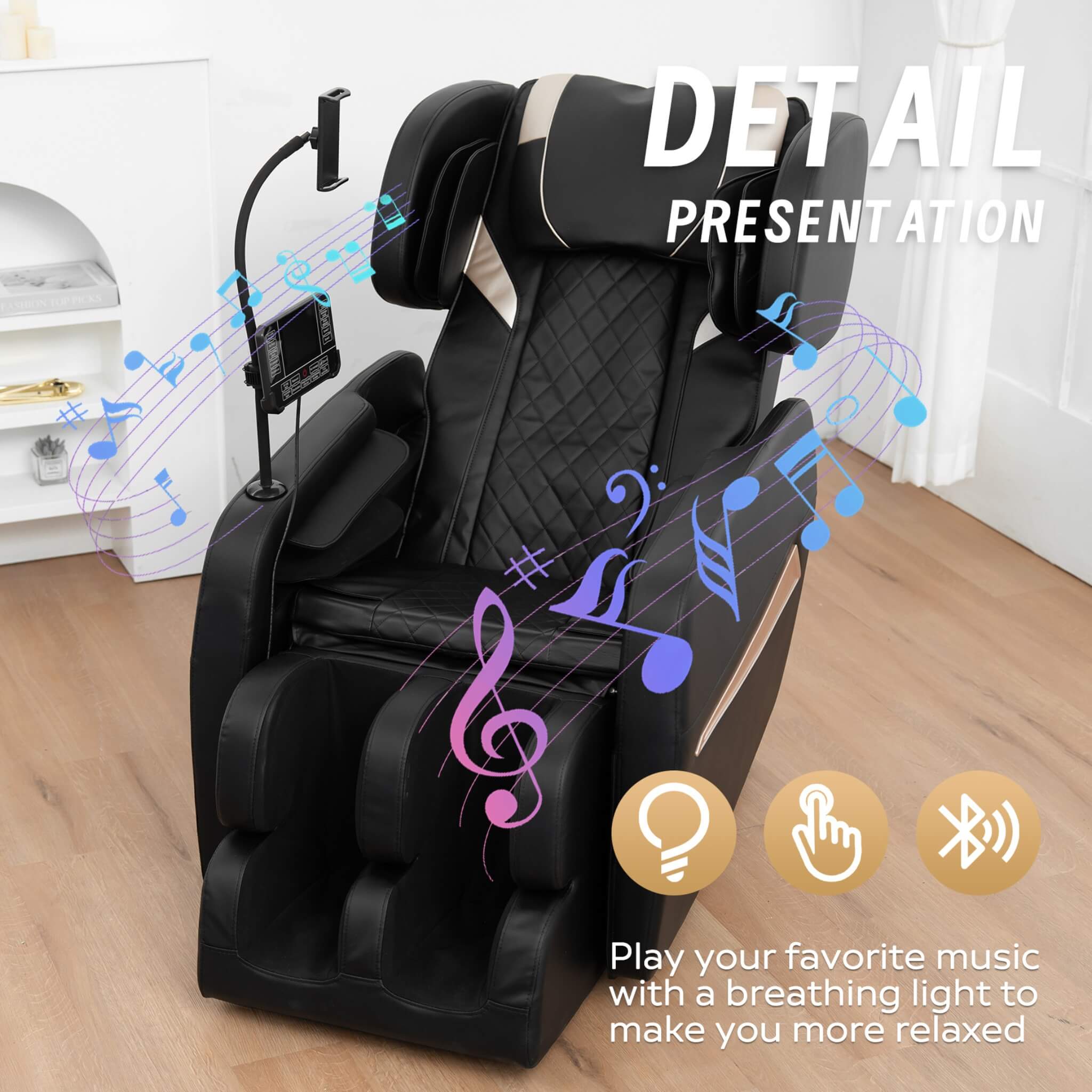 Airvana Nocturne Full-Body Zero-Gravity Massage Chair With Retractable Footrest (SAK40593)