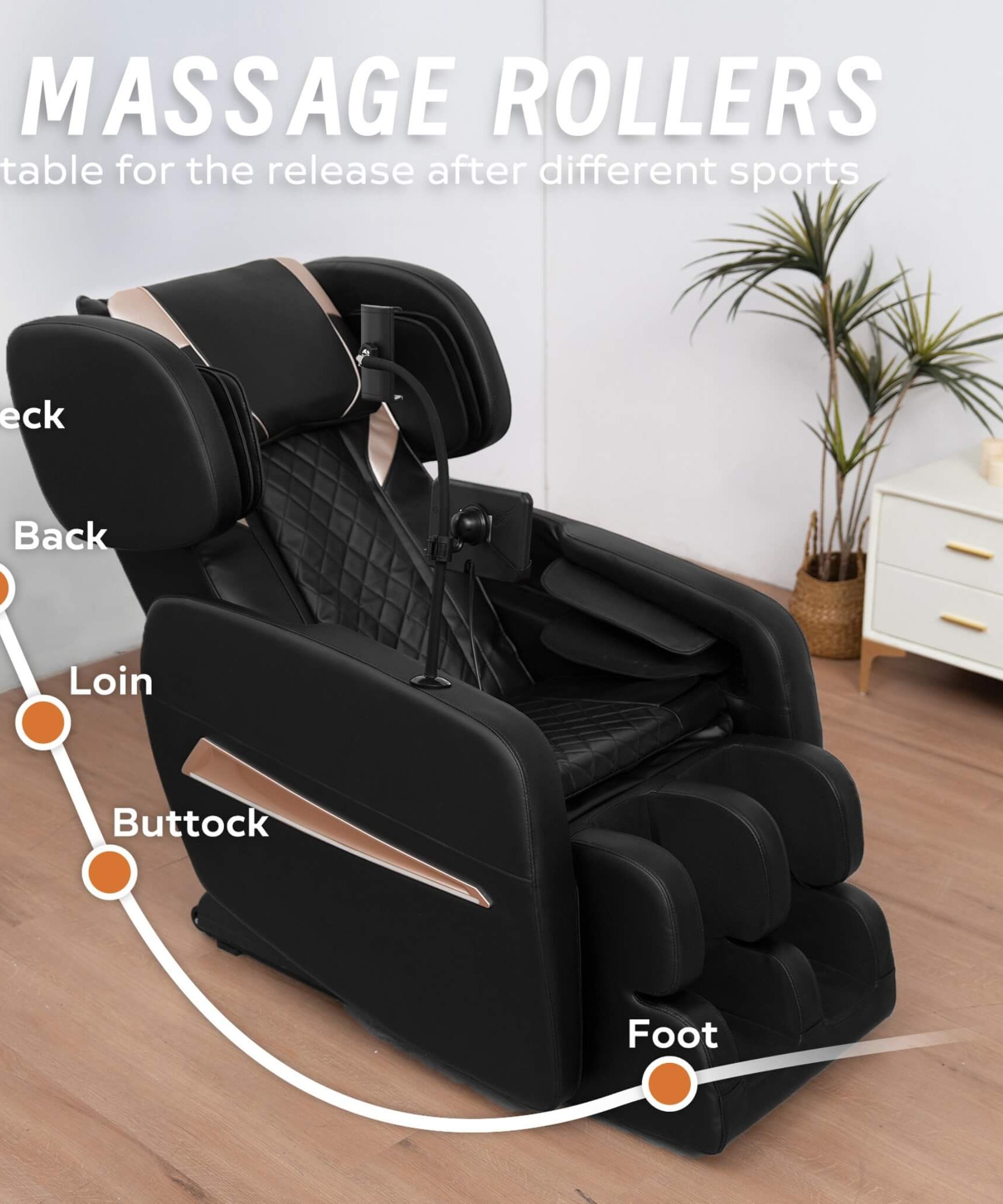 Airvana Nocturne Full-Body Zero-Gravity Massage Chair With Retractable Footrest (SAK40593)