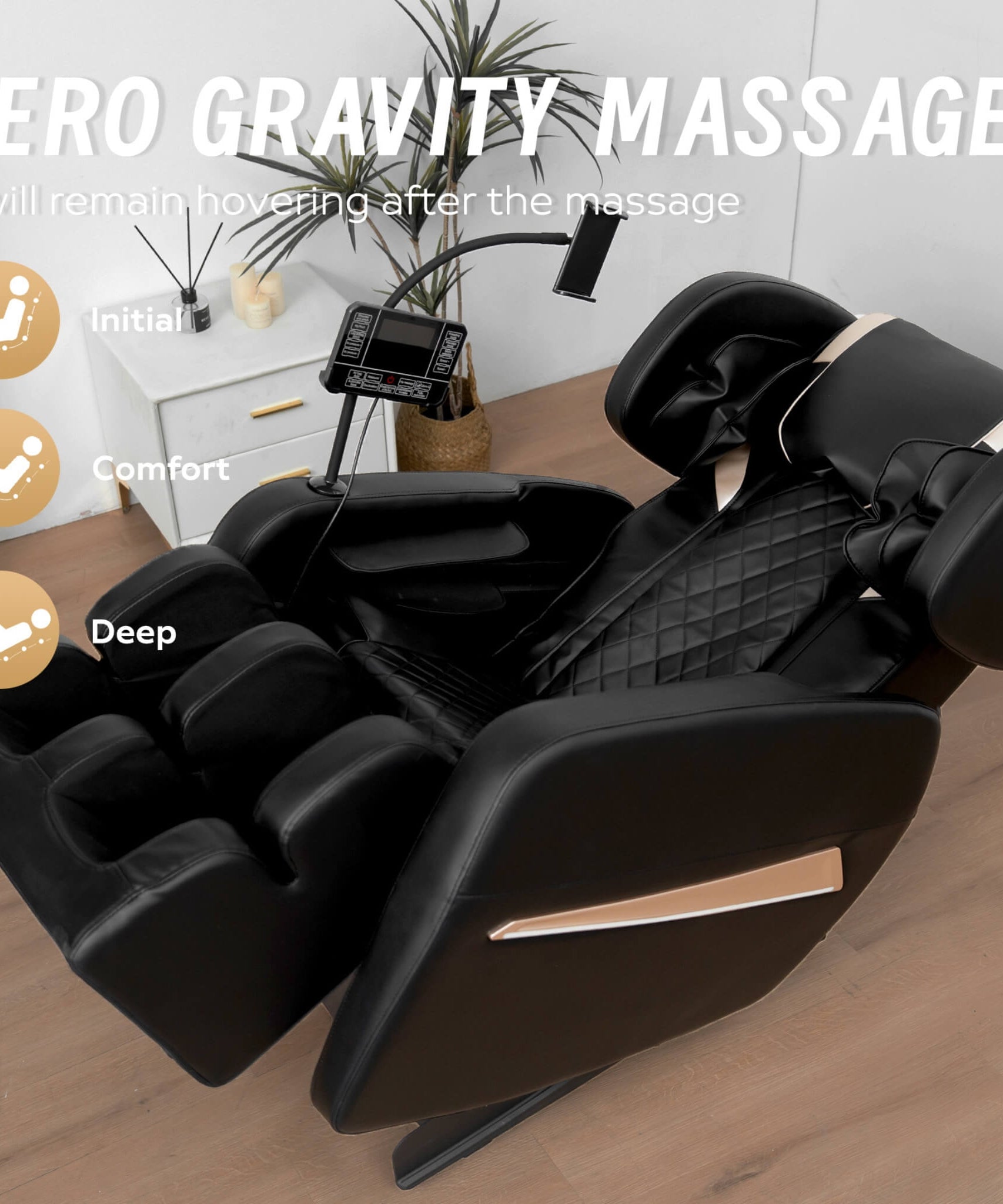 Airvana Nocturne Full-Body Zero-Gravity Massage Chair With Retractable Footrest (SAK40593)