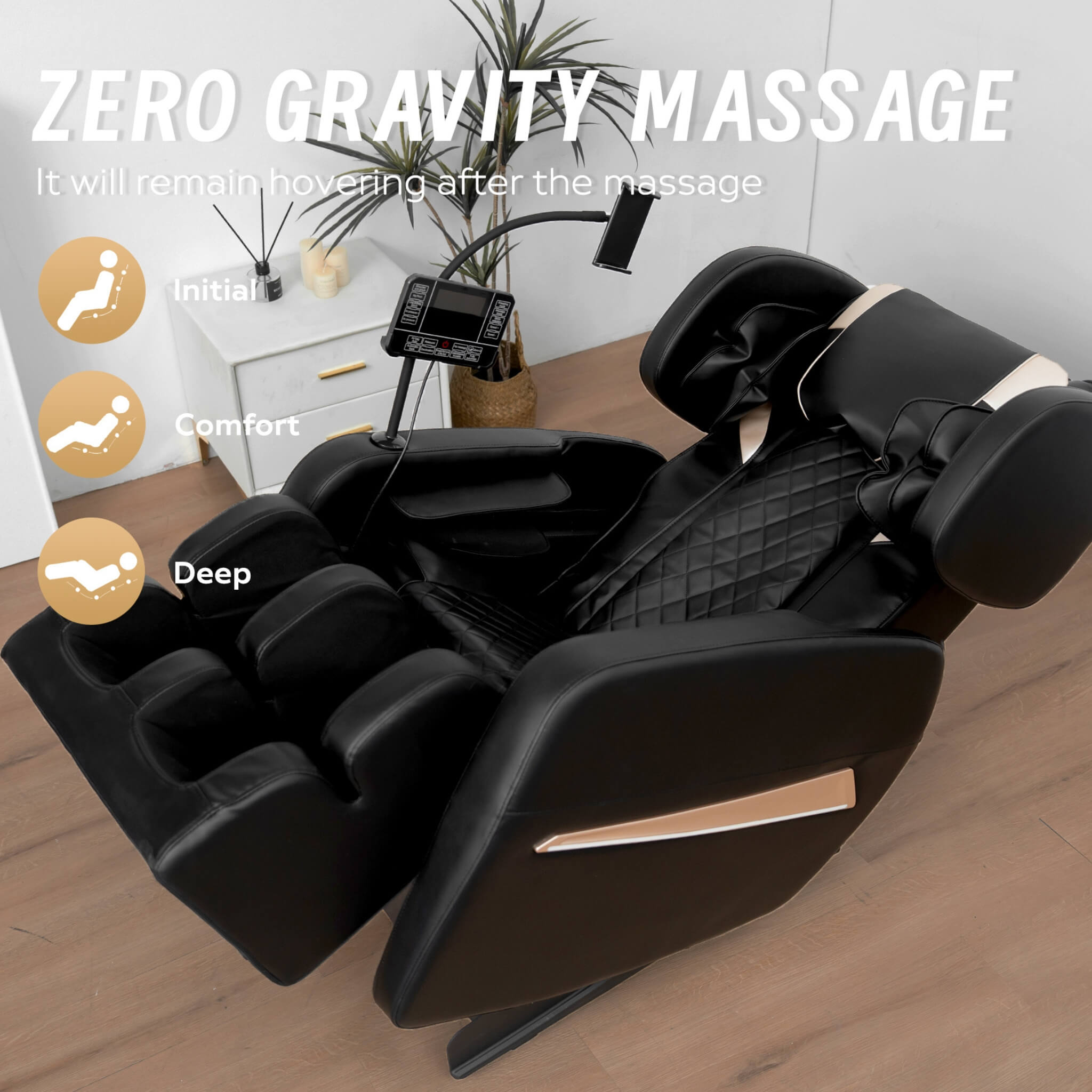 Airvana Nocturne Full-Body Zero-Gravity Massage Chair With Retractable Footrest (SAK40593)