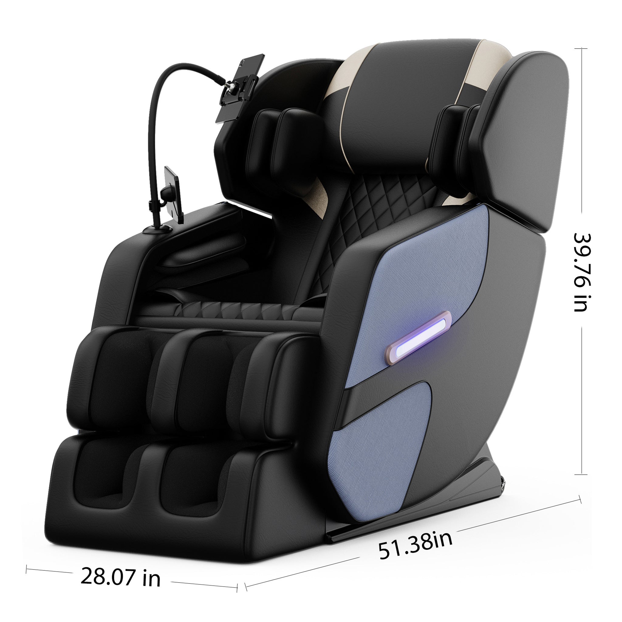 Airvana Imperium Full-Body Zero-Gravity Massage Recliner Chair With Ambient Lighting (SAK34591)
