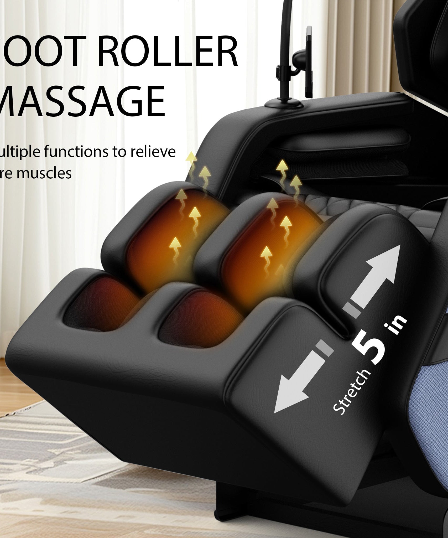 Airvana Imperium Full-Body Zero-Gravity Massage Recliner Chair With Ambient Lighting (SAK34591)