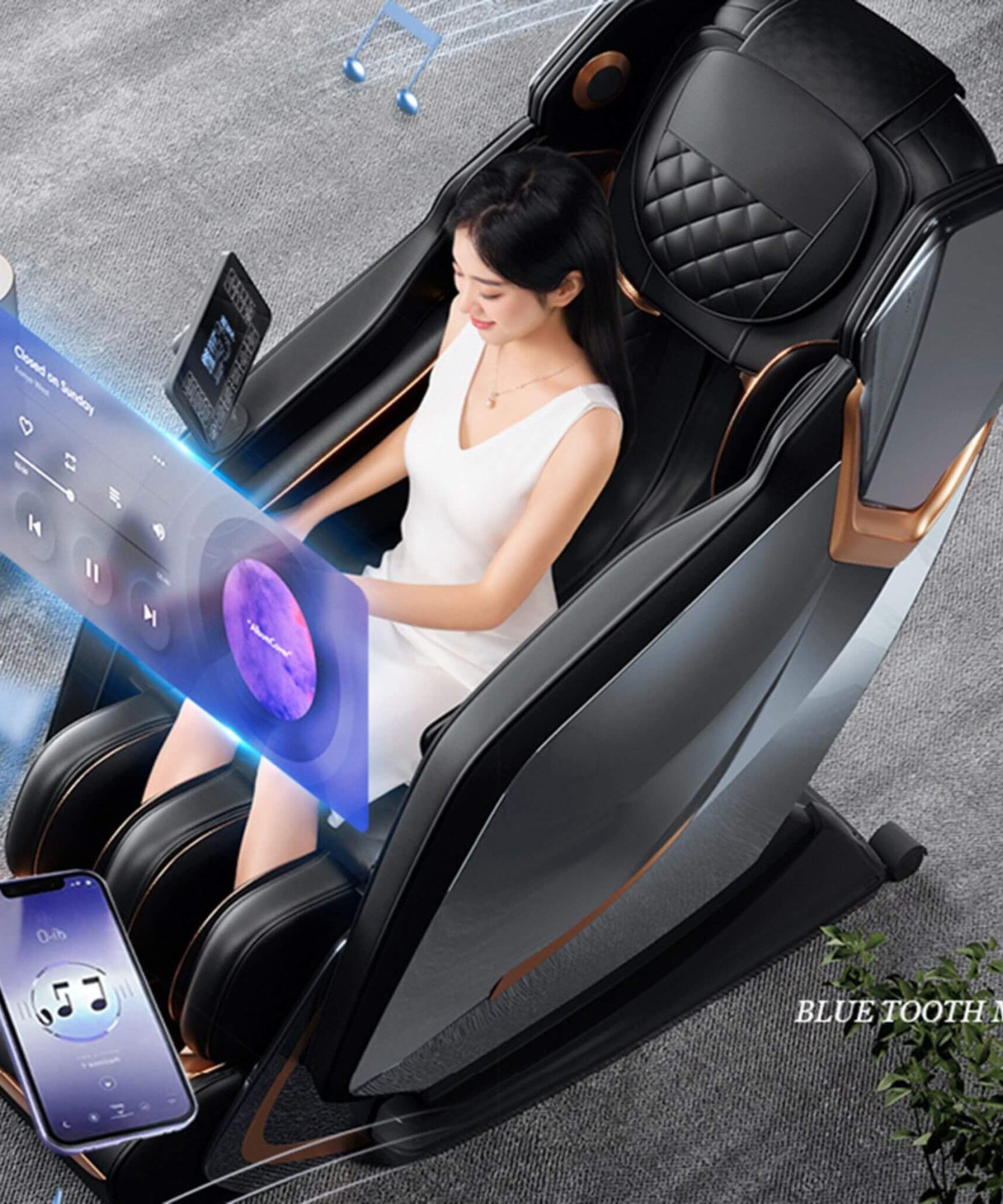 Airvana Nova Full-Body Zero-Gravity Shiatsu Massage Chair With Heat And Voice Control (SAK49206)