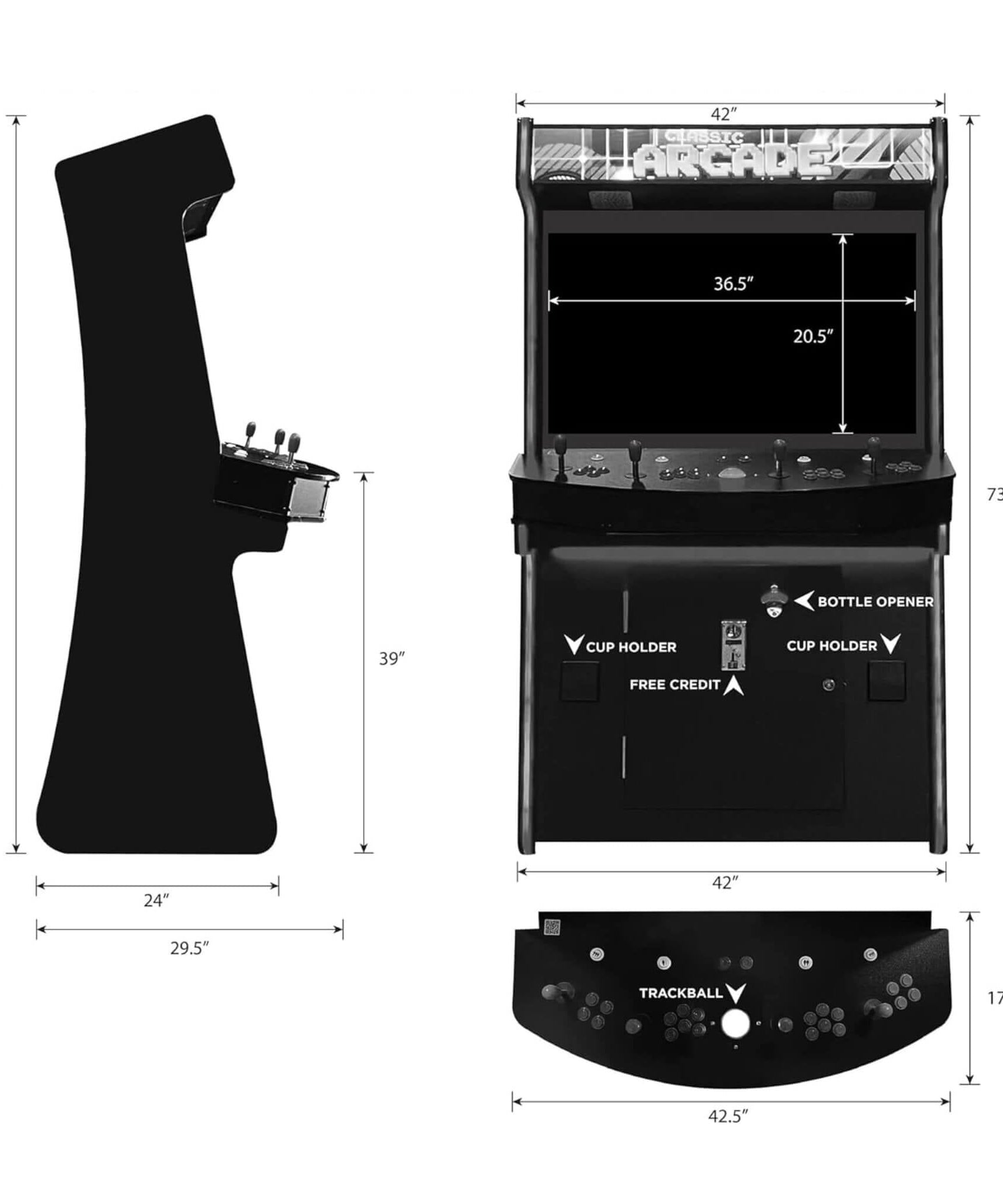 Full-Size Commercial Arcade Machine With Lightguns And Stools (SAK35690)