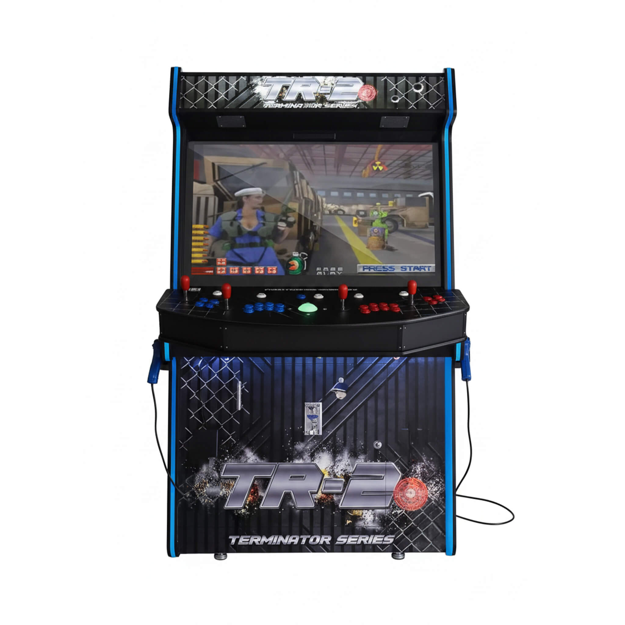 Full-Size Commercial Arcade Machine With Lightguns And Stools (SAK35690)