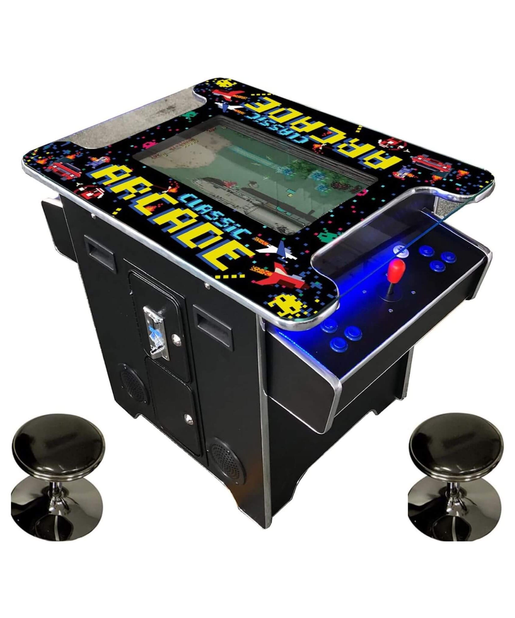 Full-Size Commercial-Grade 2-Player Retro Arcade Machine With 60 Games And Stools (SAK86197)