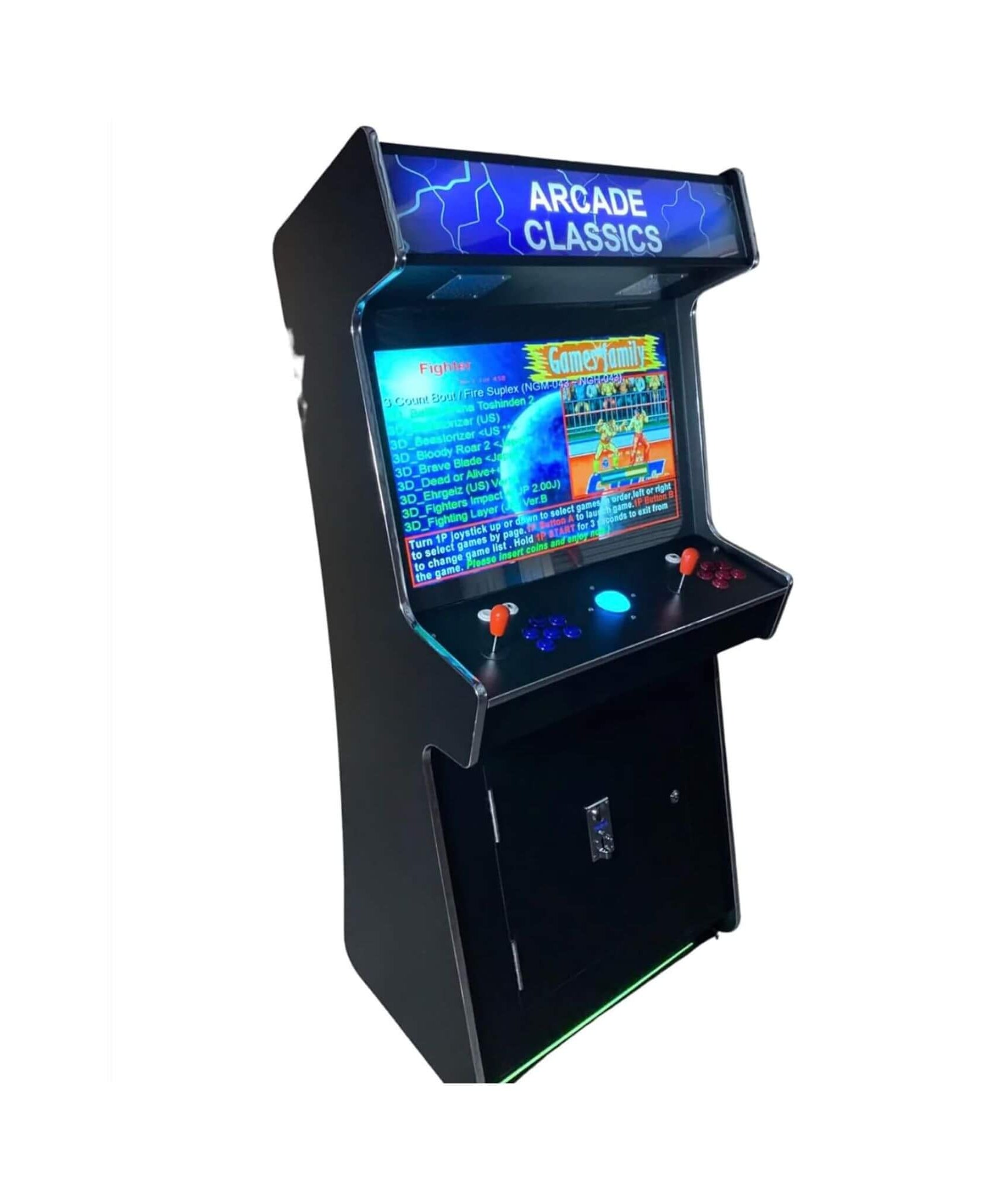Full-Size Commercial-Grade 2-Player Upright Standup Arcade Machine With 4500 Classic Games And 2 Shooting Guns (SAK23984)