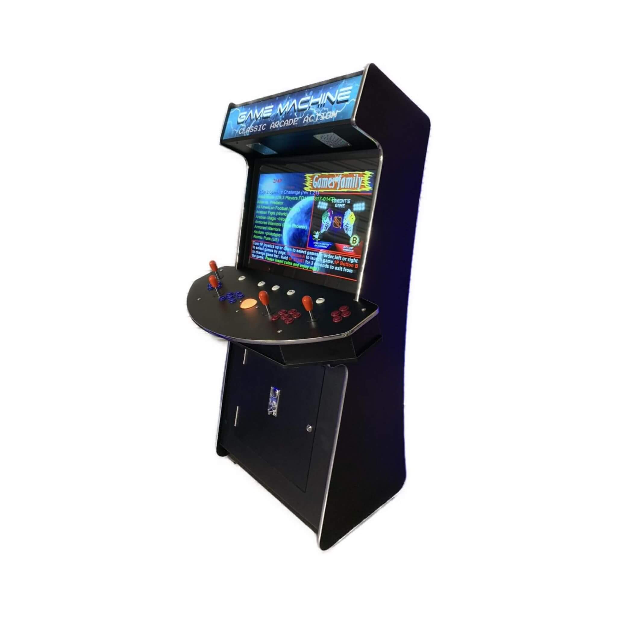 Full-Size Commercial-Grade 4-Player Upright Standup Arcade Machine With 4600 Classic Games (SAK47061)