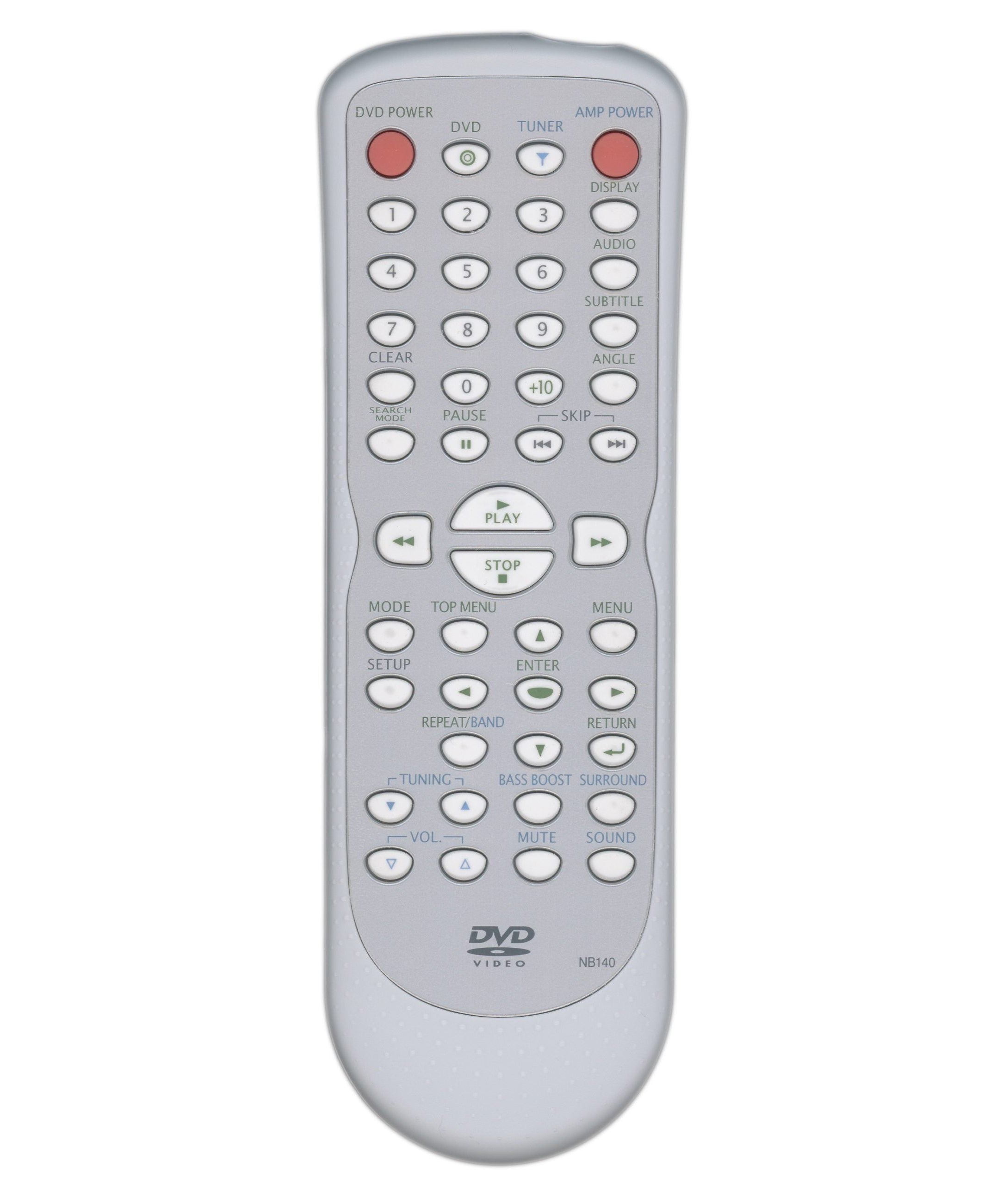 Funai NB140UD for Sylvania DVD Remote Control