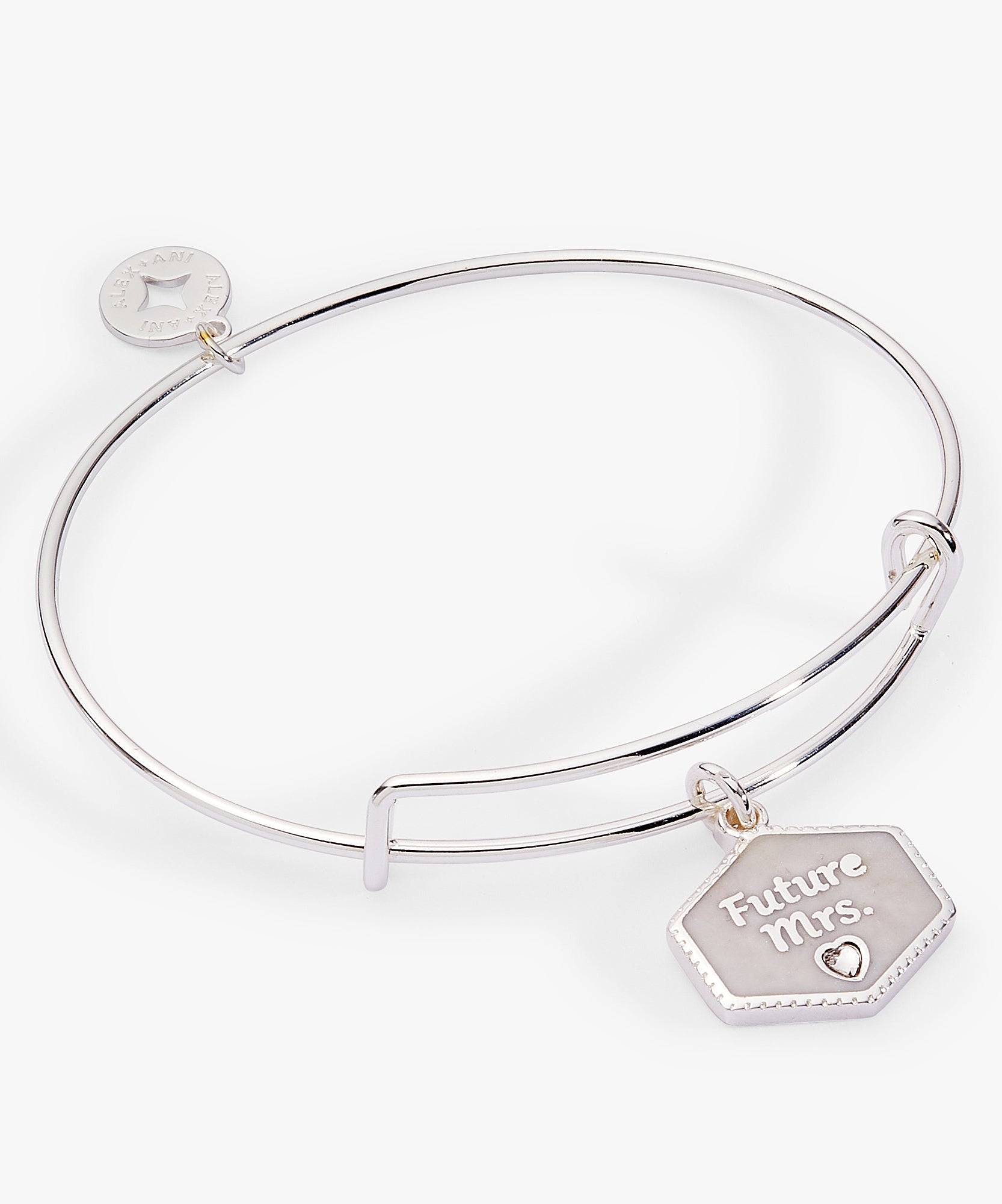 'Future Mrs.' Mother of Pearl Charm Bangle
