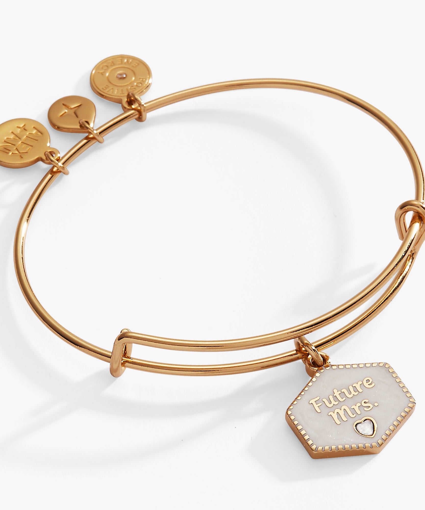 'Future Mrs.' Mother of Pearl Charm Bangle