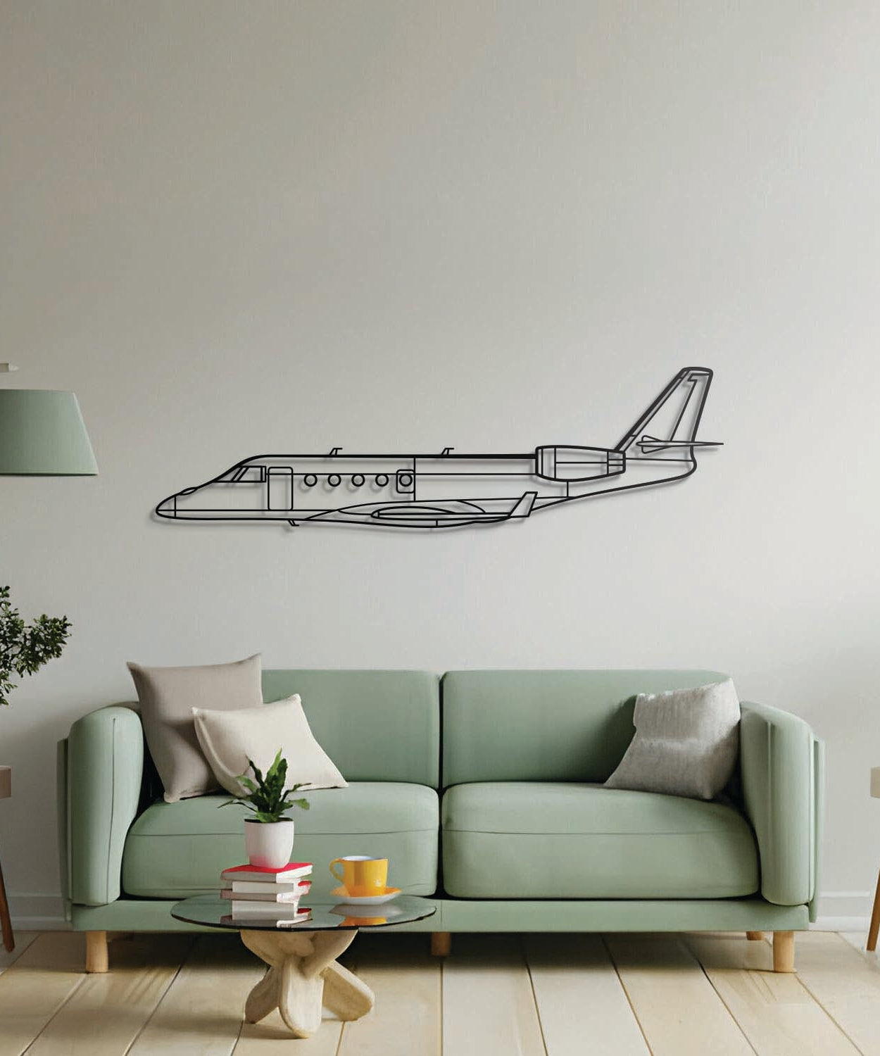 G150 Metallflugzeug Wandkunst - NCP0478