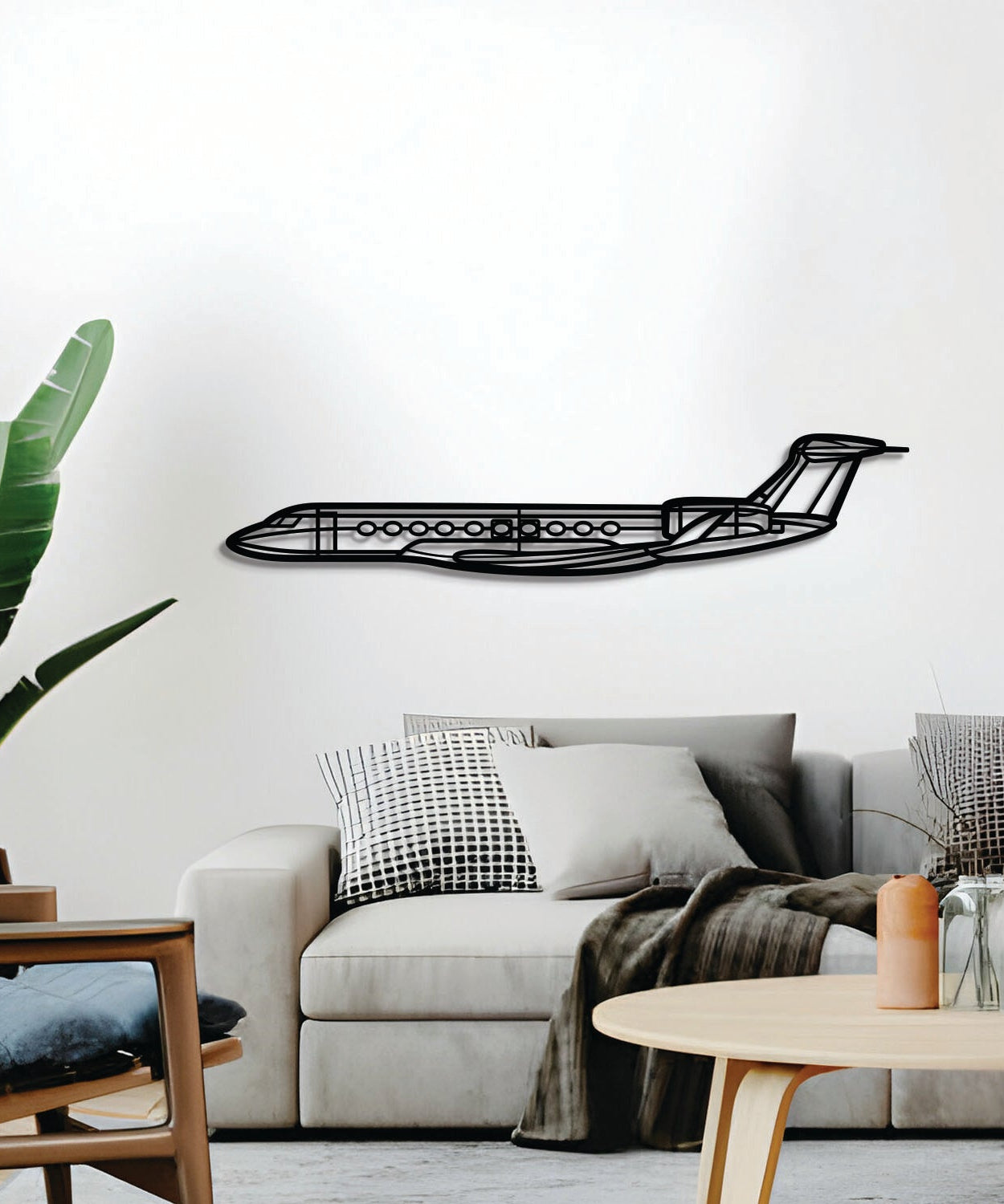 G700 Metallflugzeug Wandkunst - NCP0568