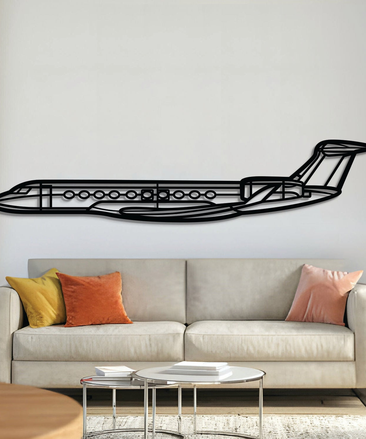 G700 Metallflugzeug Wandkunst - NCP0568
