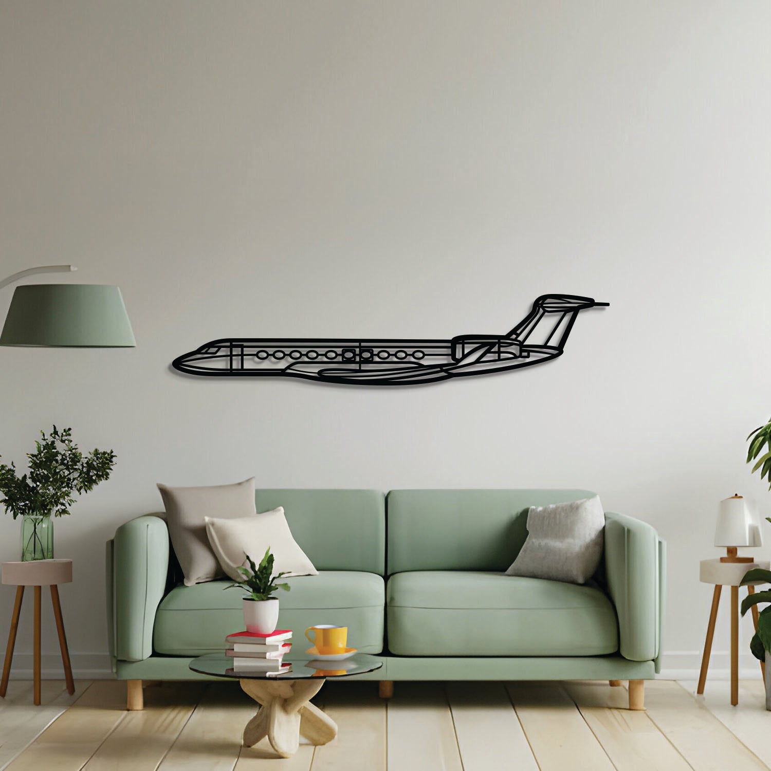 G700 Metallflugzeug Wandkunst - NCP0568