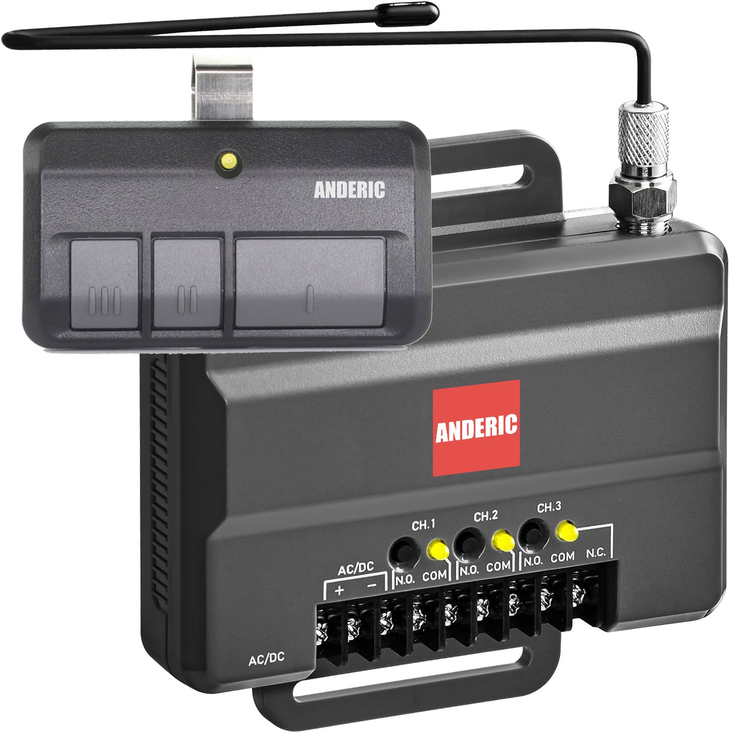 Anderic RR850LM Universal Garage Door & Gate Opener Conversion Add-on Kit for Up to 3 Garage Doors