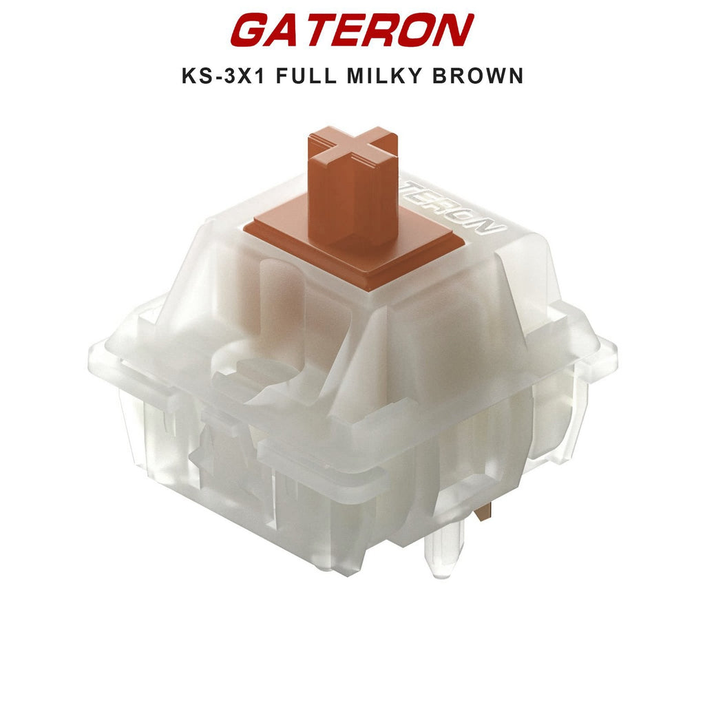 Gateron KS-3X1 Full Milky Switches
