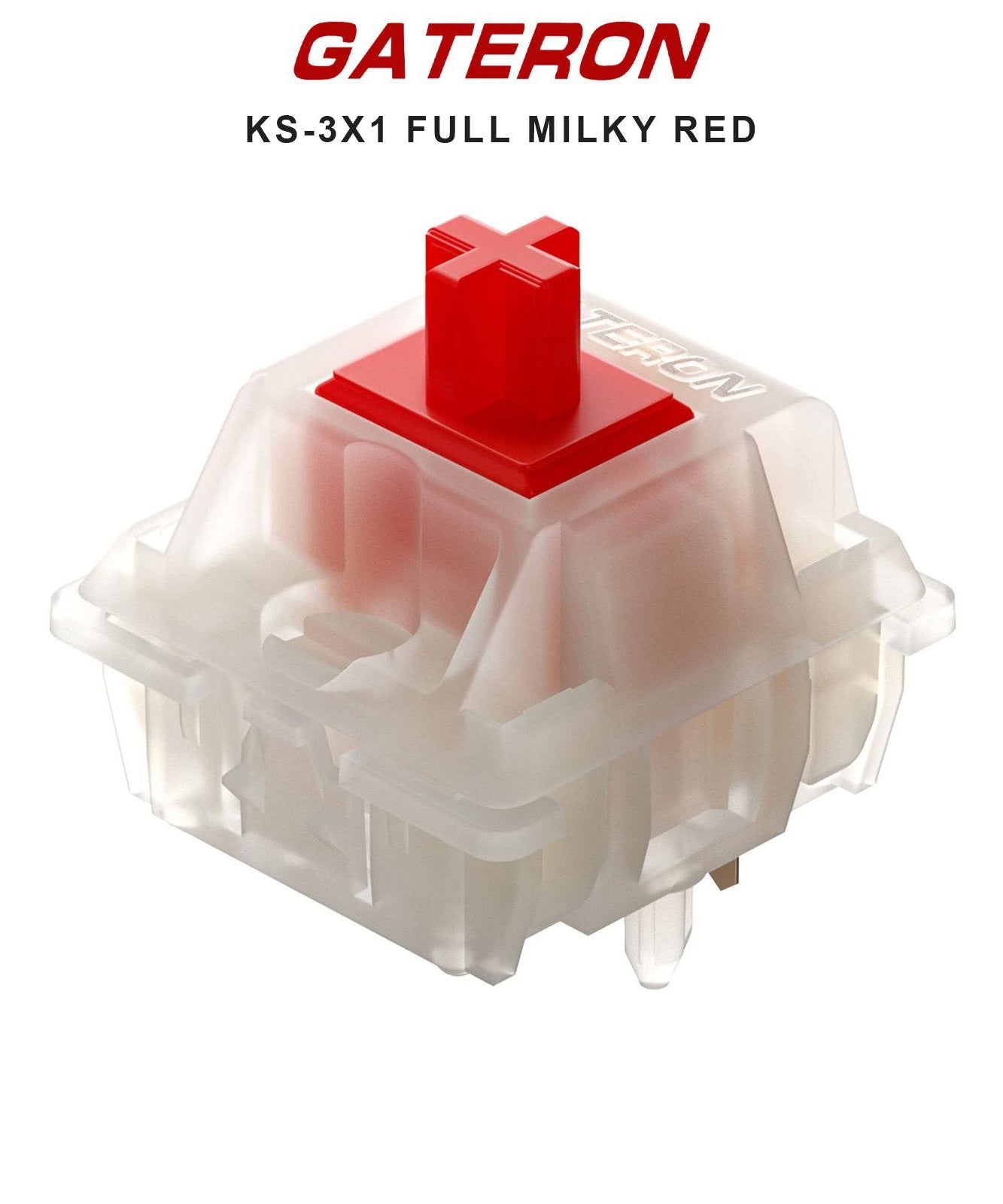 Gateron KS-3X1 Full Milky Switches