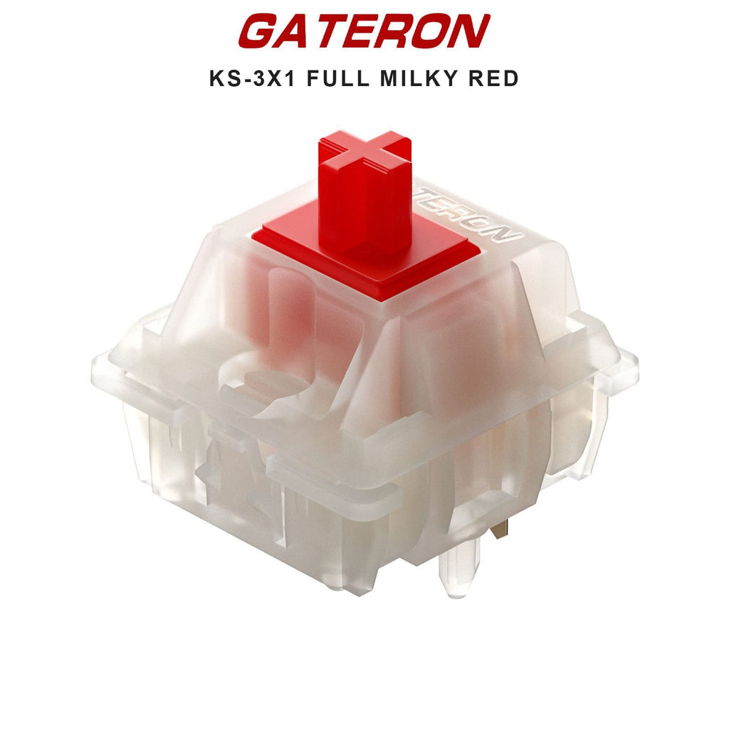 Gateron KS-3X1 Full Milky Switches
