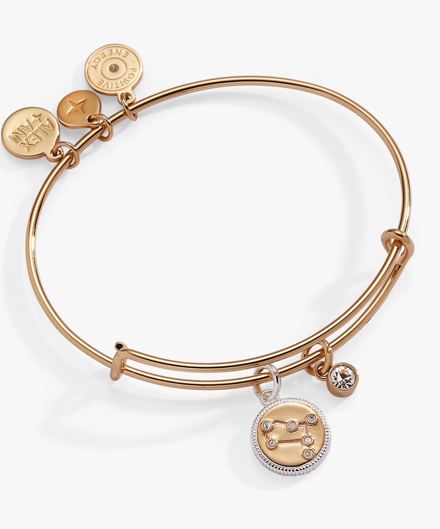 Gemini Zodiac Charm Bangle