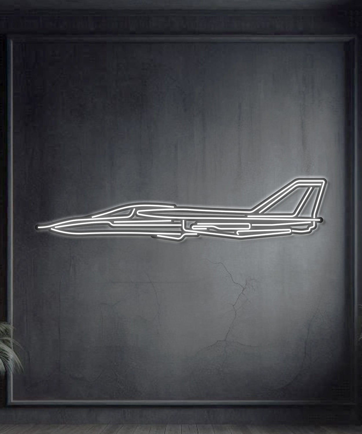 F-111 Aardvark Metall-Neon-Flugzeug Wandkunst - NCN0045