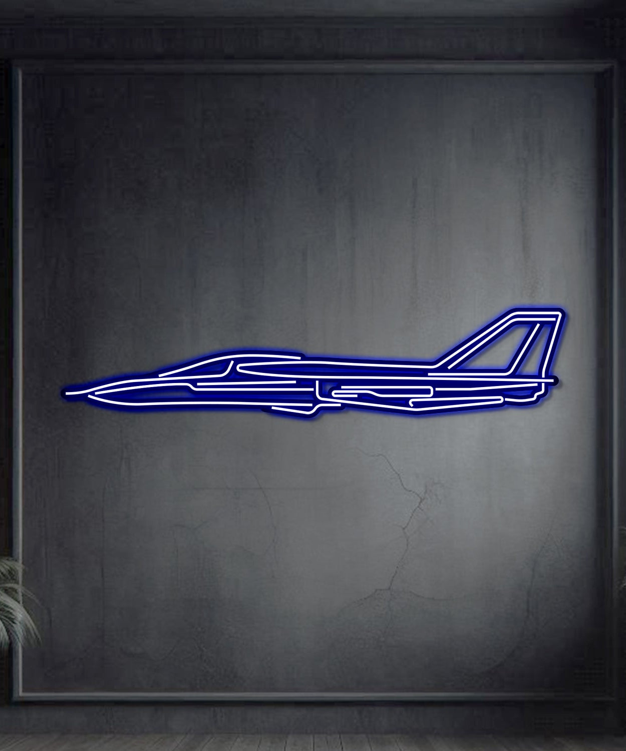 F-111 Aardvark Metall-Neon-Flugzeug Wandkunst - NCN0045