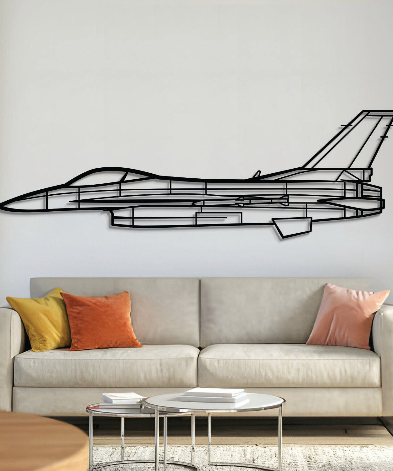 F-16C Block 50 Metallflugzeug Wandkunst - NCP0177