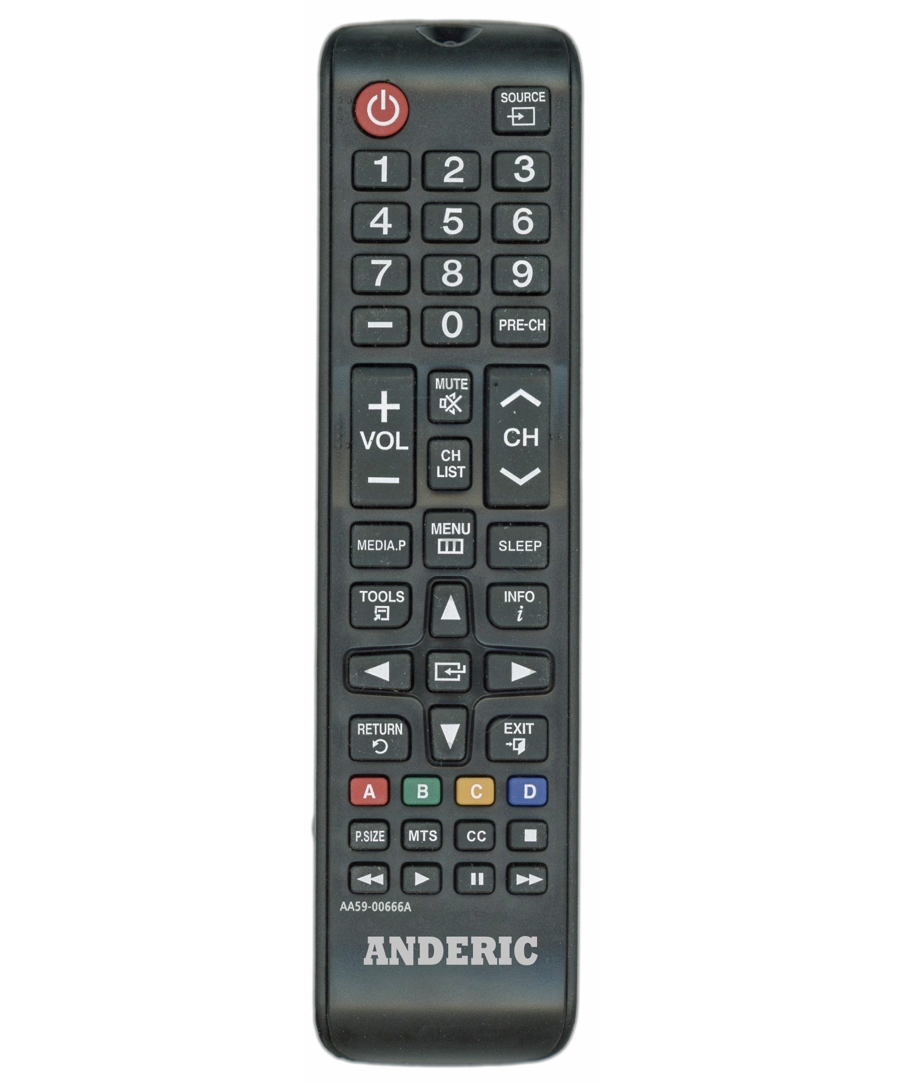 Anderic Generic AA59-00666A For Samsung TV Remote Control