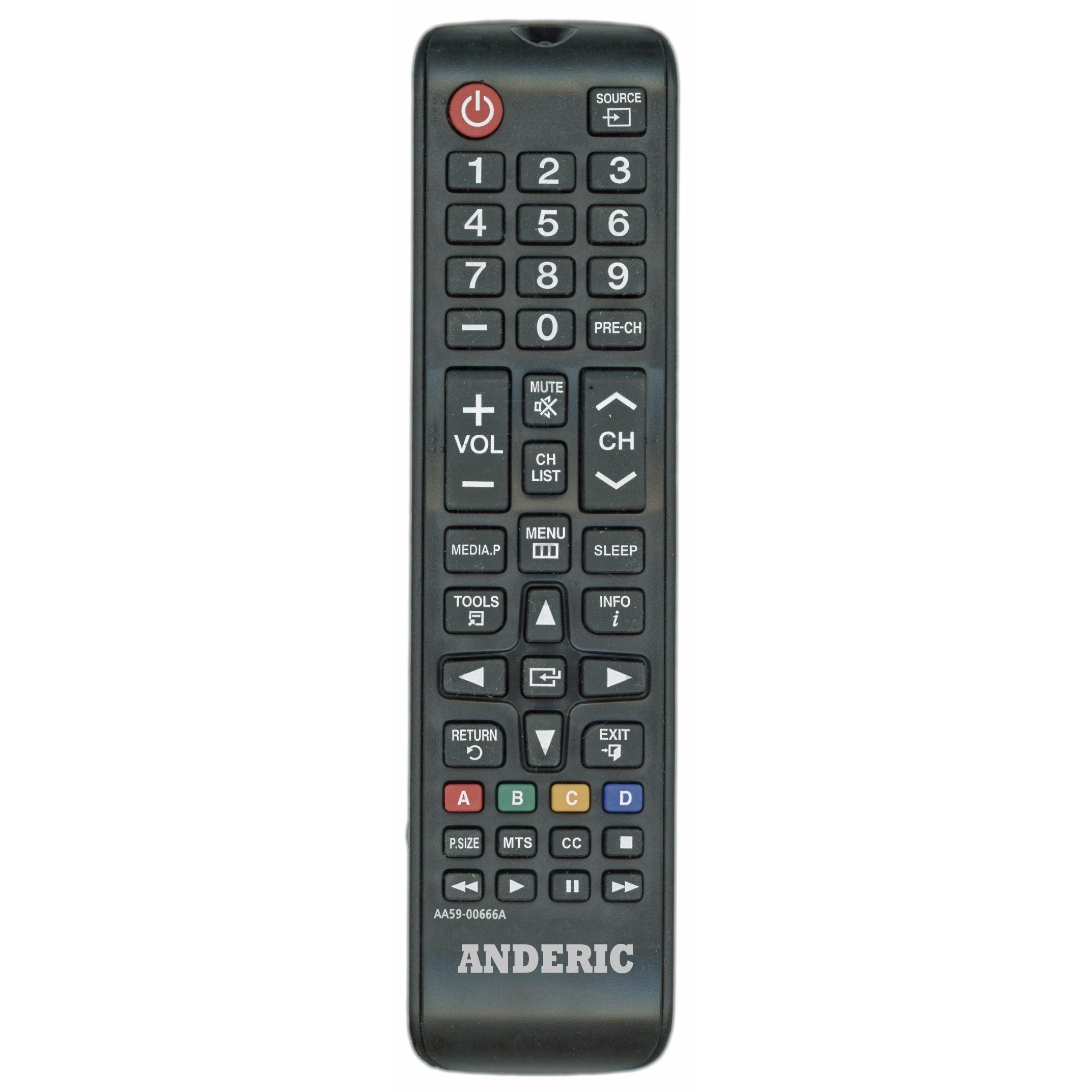 Anderic Generic AA59-00666A For Samsung TV Remote Control