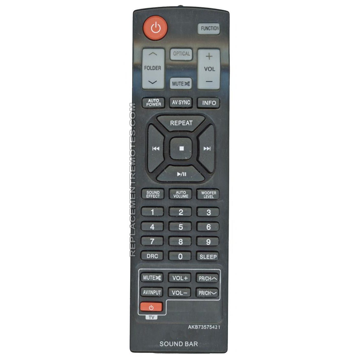 Anderic Generic AKB73575421 for LG Sound Bar Remote Control