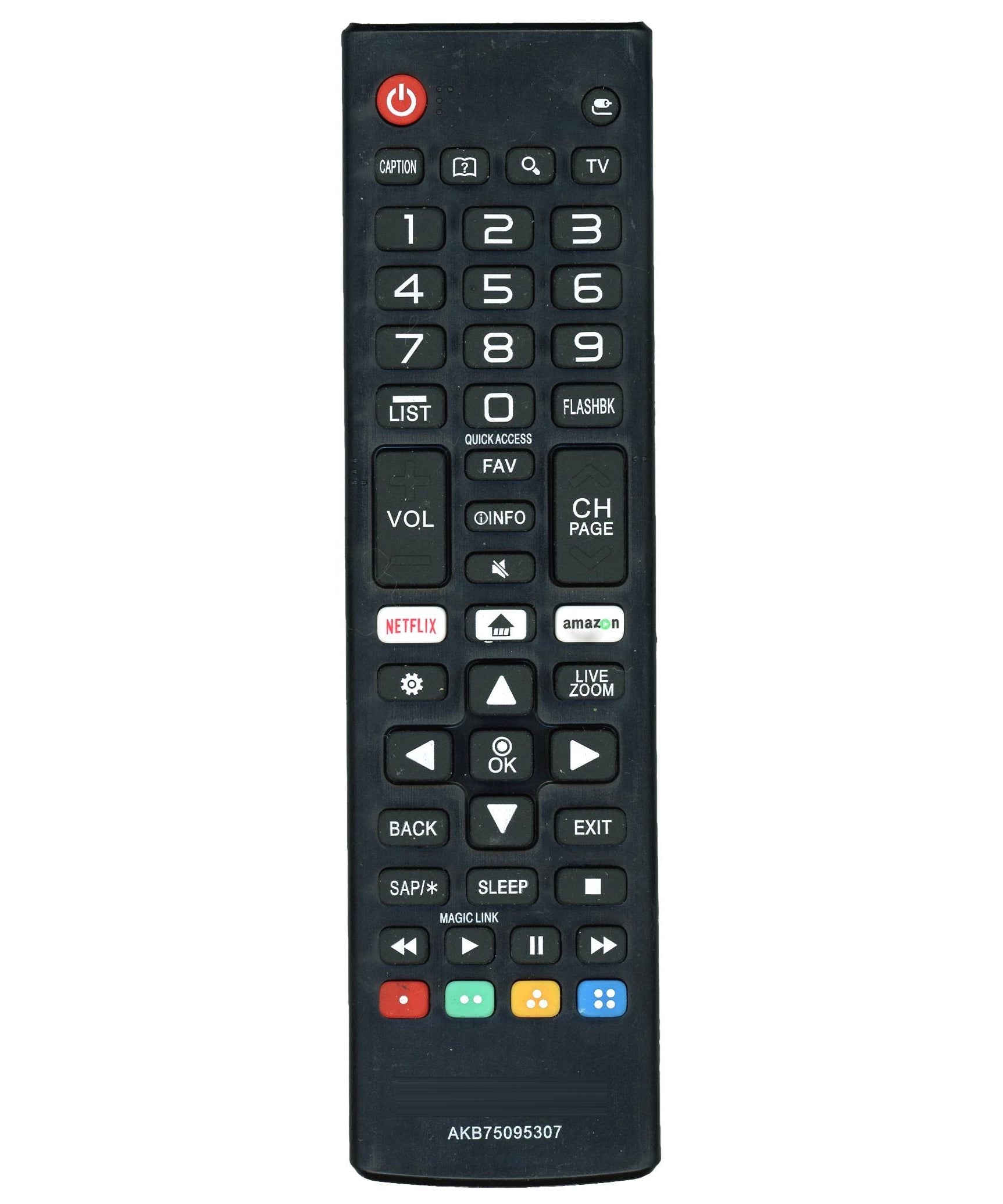 LG AKB75095307 Smart TV Remote Control with Netflix and Amazon Shortcuts – AKB75095307