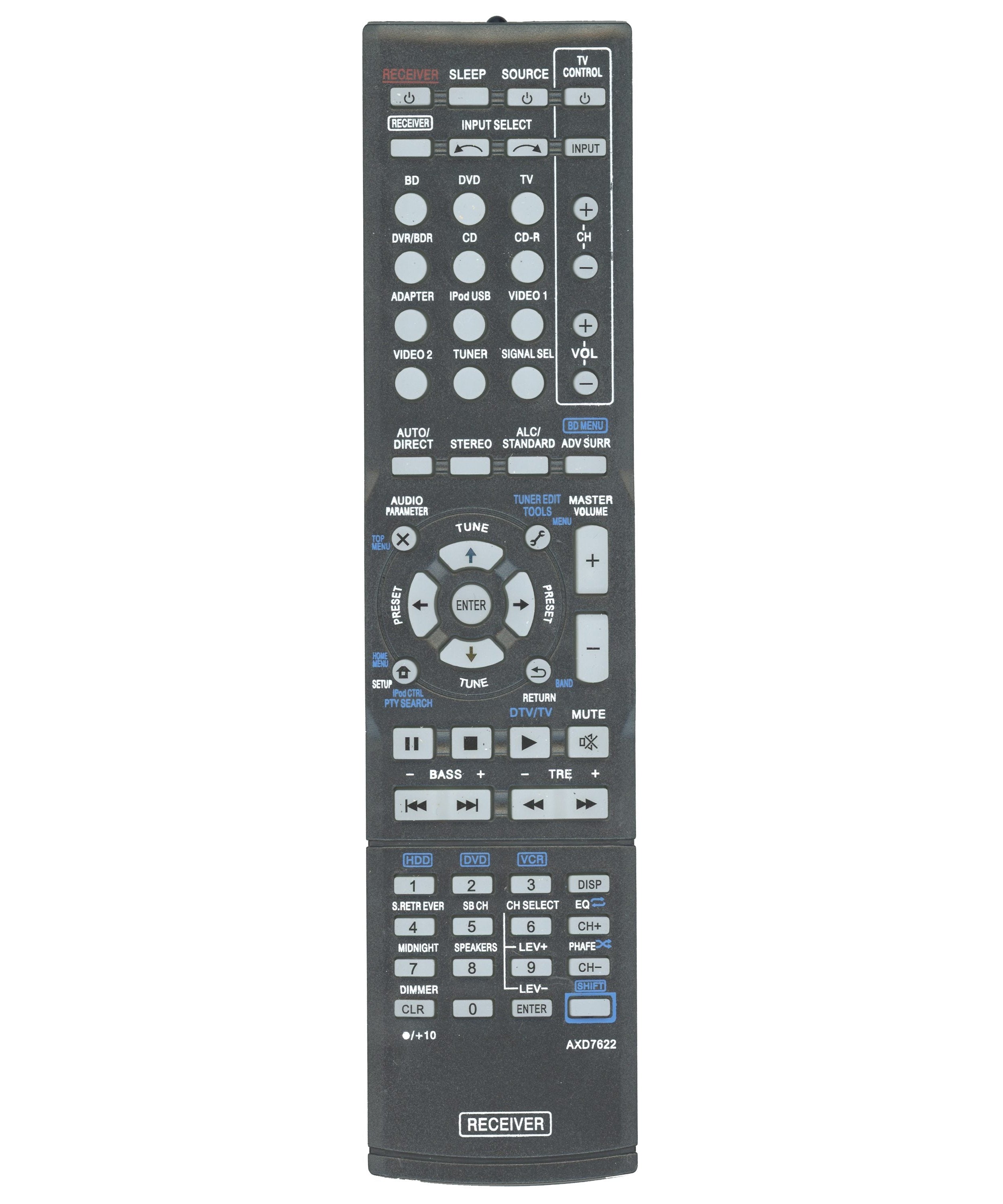 Anderic Generic AXD7622 for Pioneer Receiver Remote Control