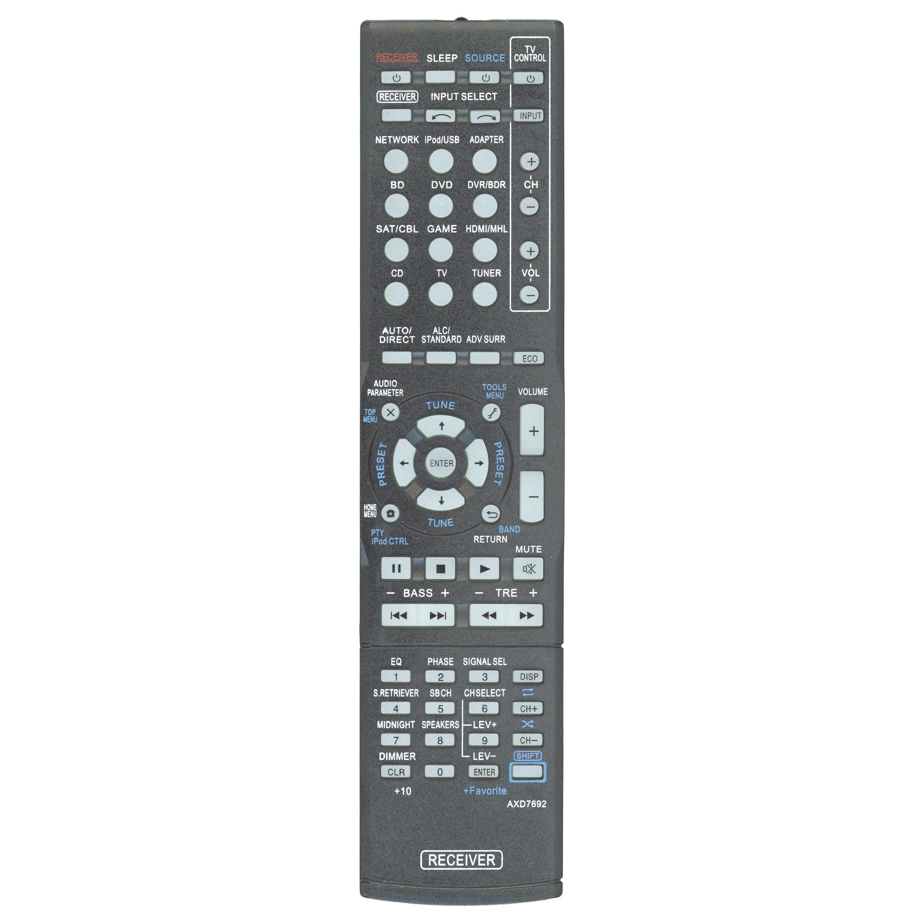 Anderic Generic AXD7692 FOR PIONEER Receiver Remote Control