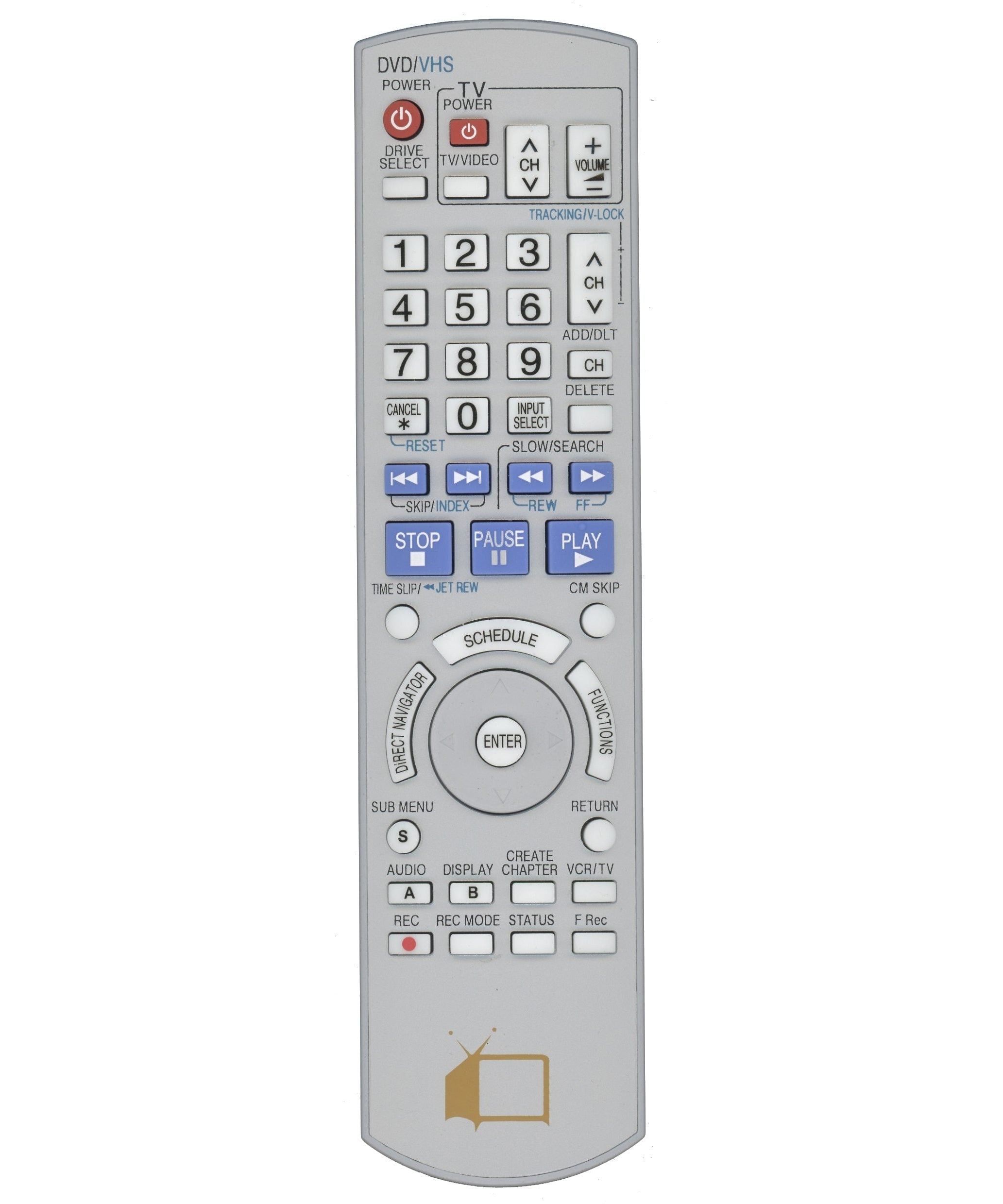 Anderic Generic EUR7659Y10 For Panasonic DVDR Remote Control