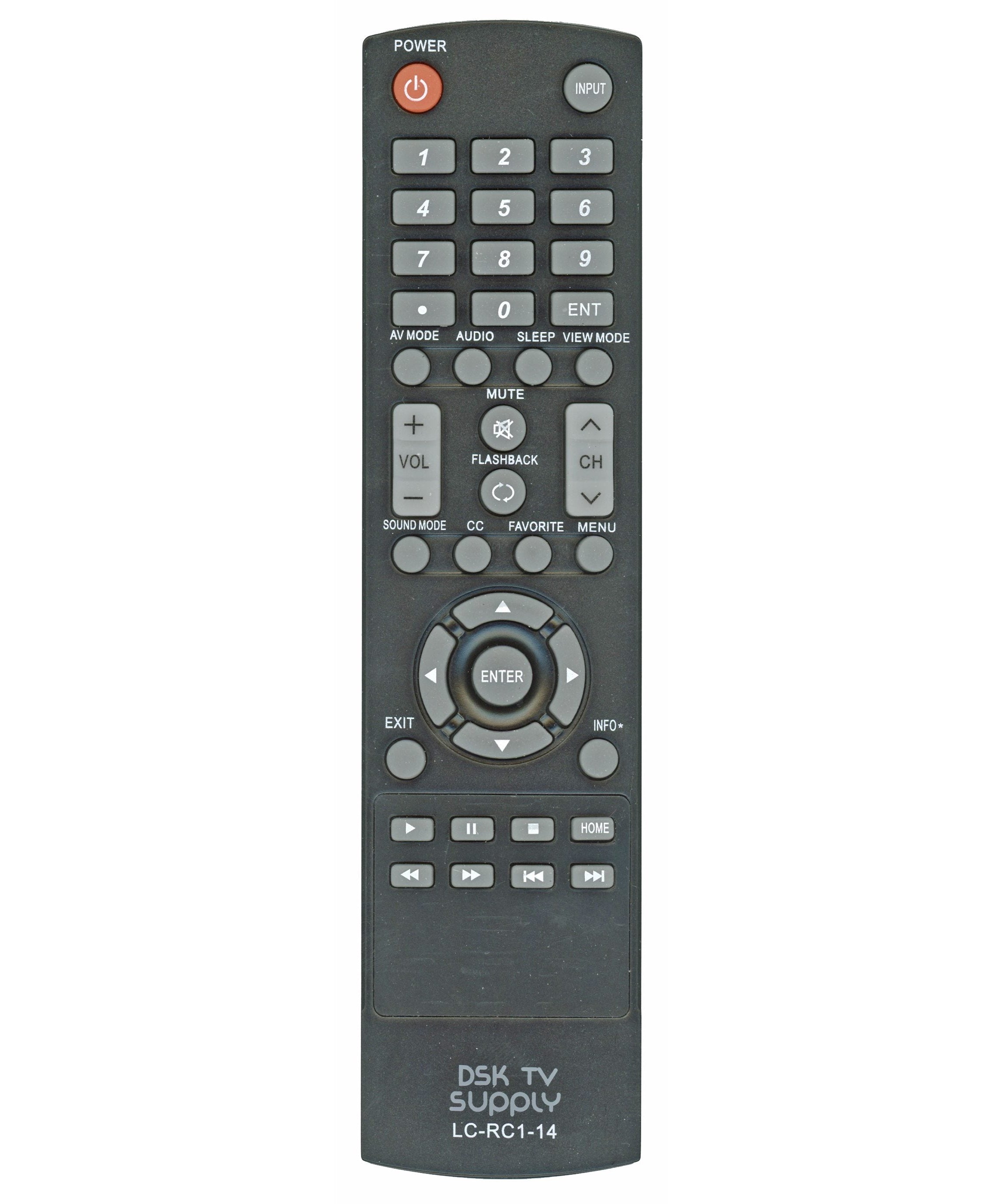 Anderic Generic LCRC114 For Sharp TV Remote Control