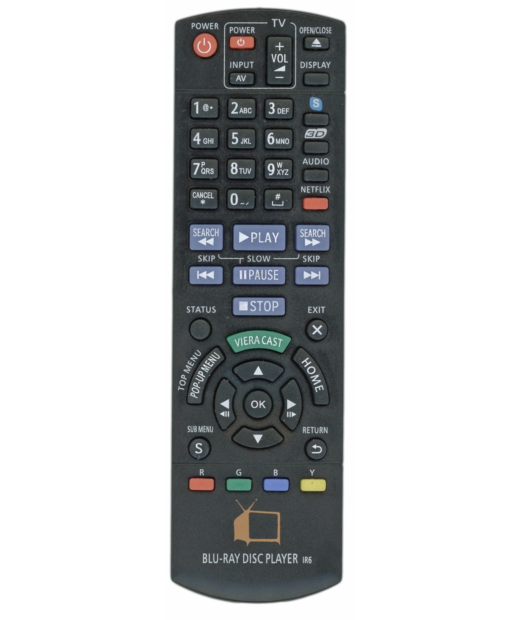 Anderic Generic N2QAYB000574 for Panasonic Blu-ray Home Theater Remote Control