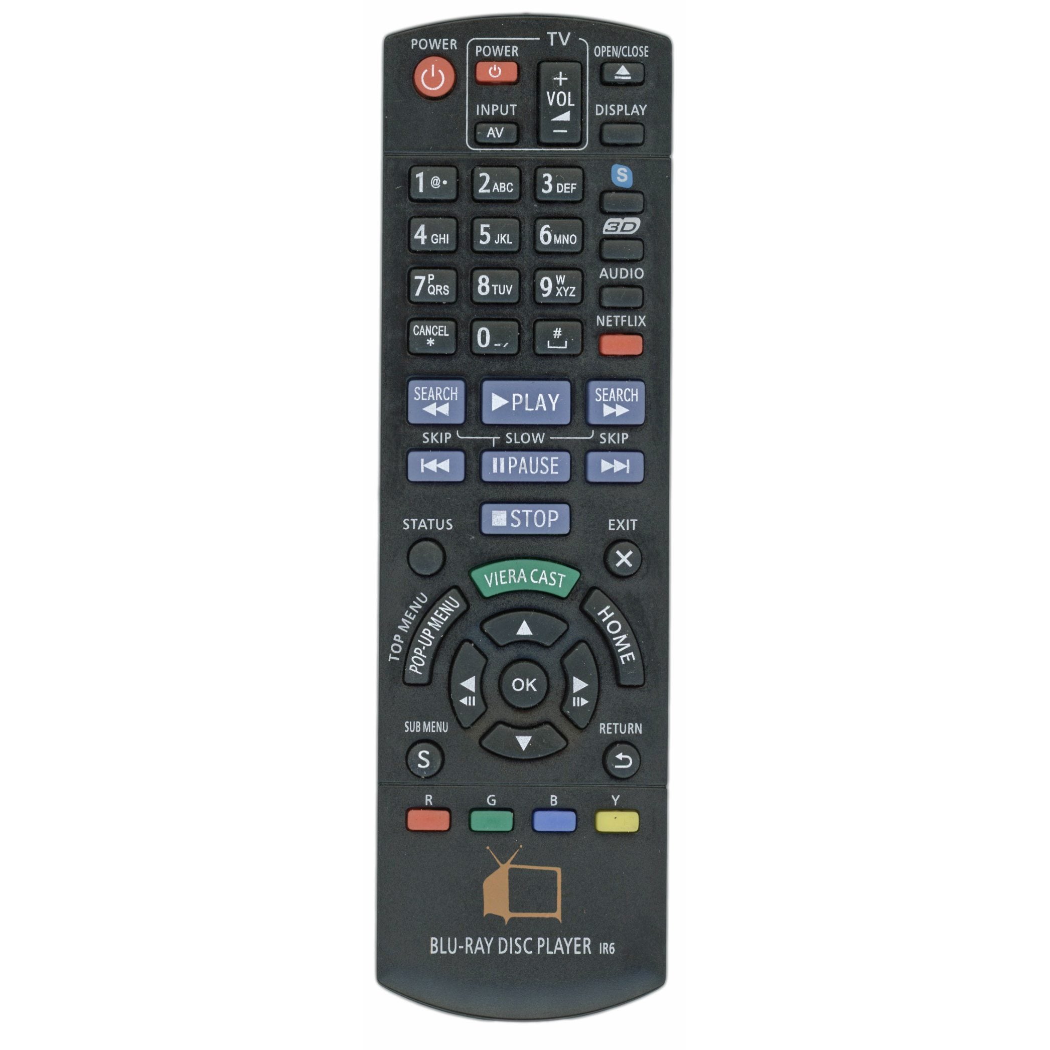 Anderic Generic N2QAYB000574 for Panasonic Blu-ray Home Theater Remote Control