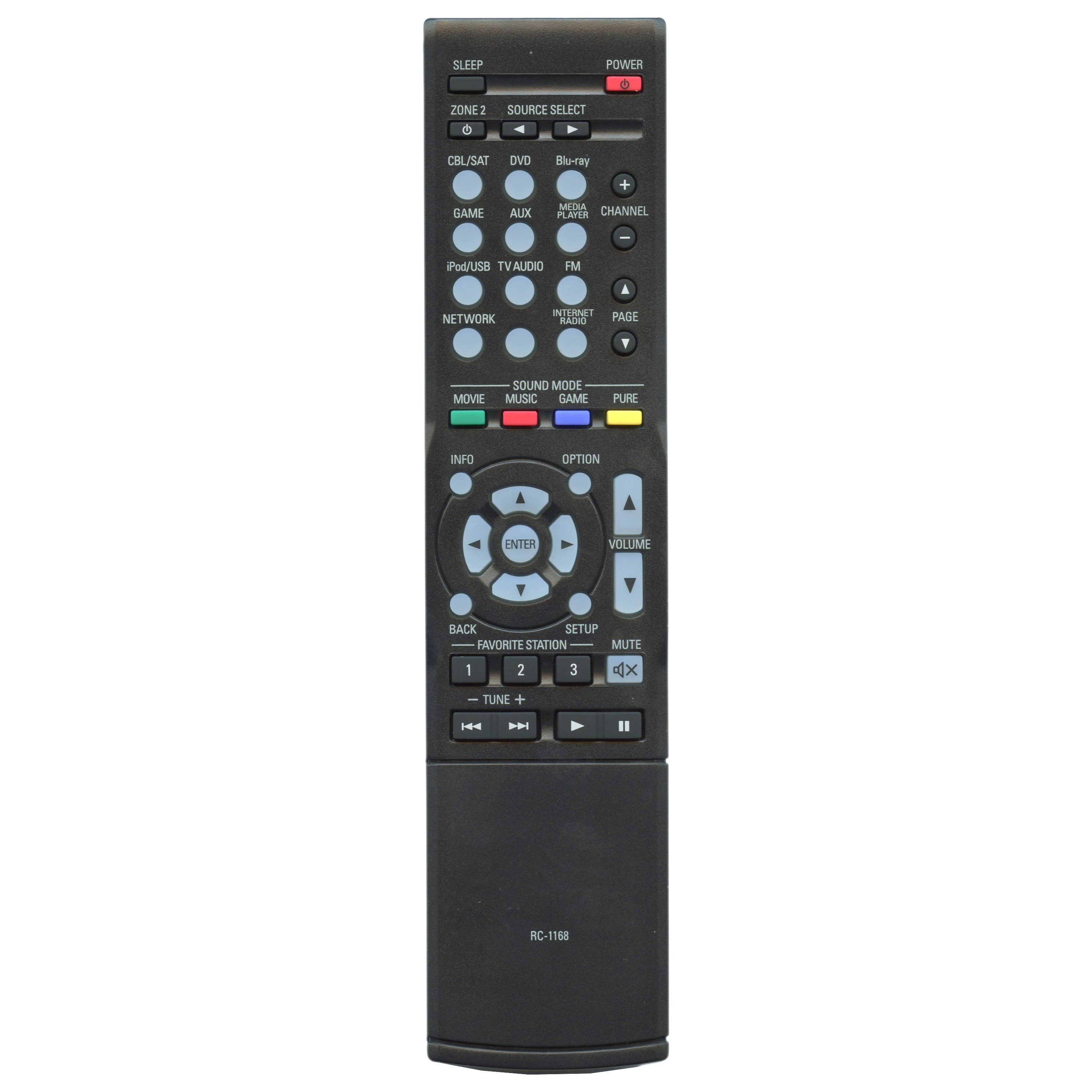 Anderic Generic RC1168 For Denon A/v Receiver Remote Control - RC1168Gen