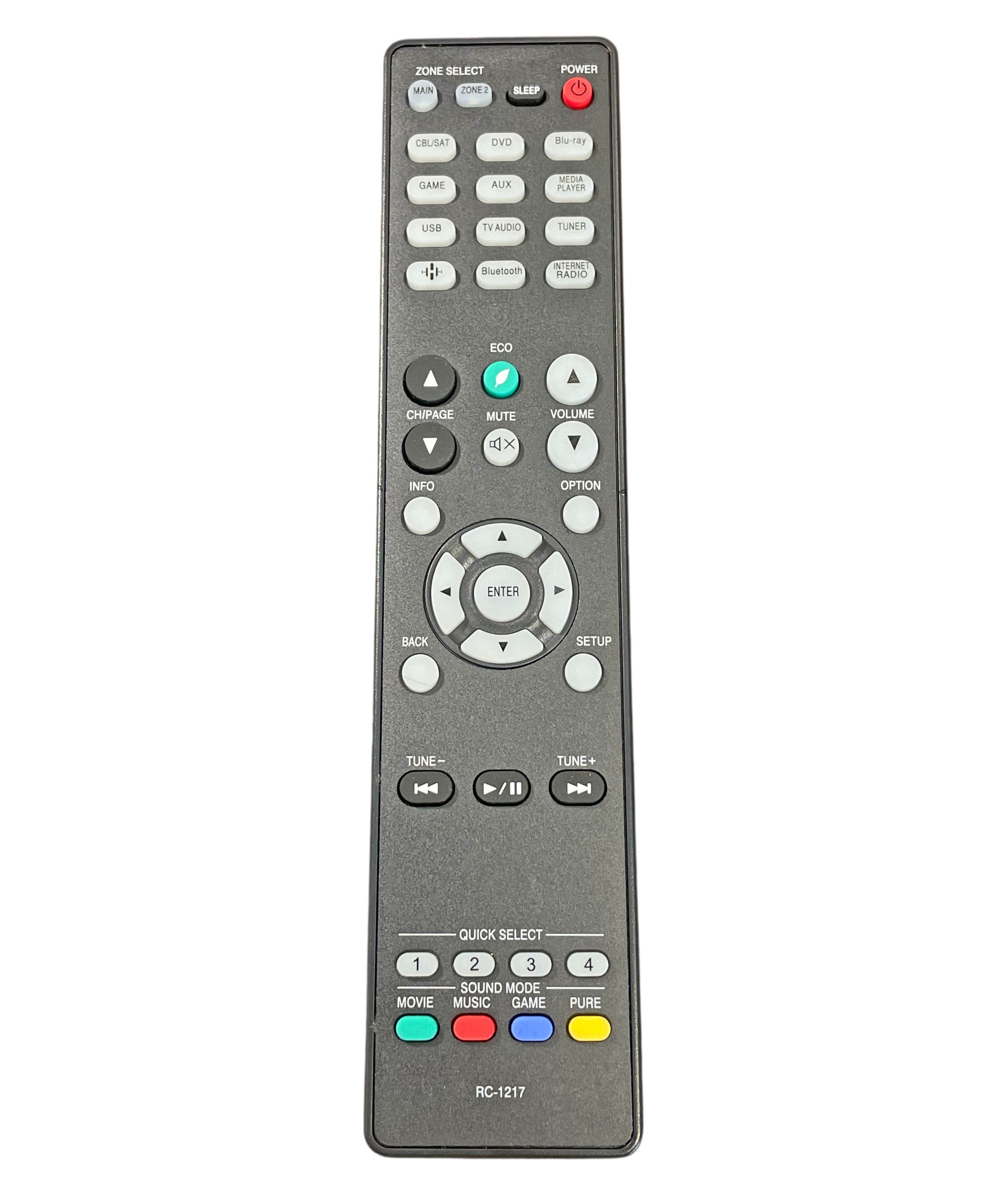 Anderic RC-1217 Replacement Receiver Remote Control for Denon 30701028000AD, AVR-X1500H, AVR-S750H