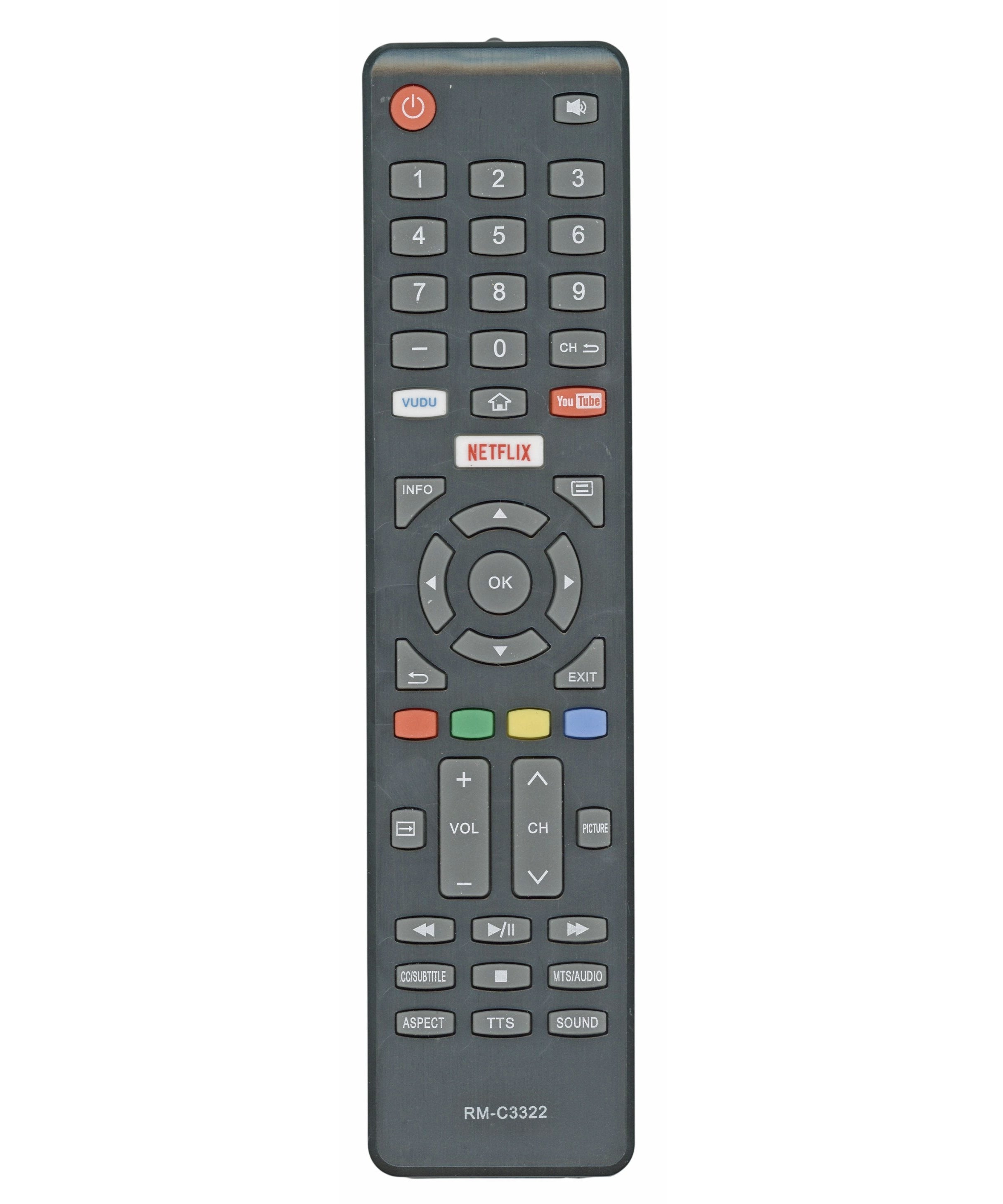 Generic RRMC3322 TV Remote Control