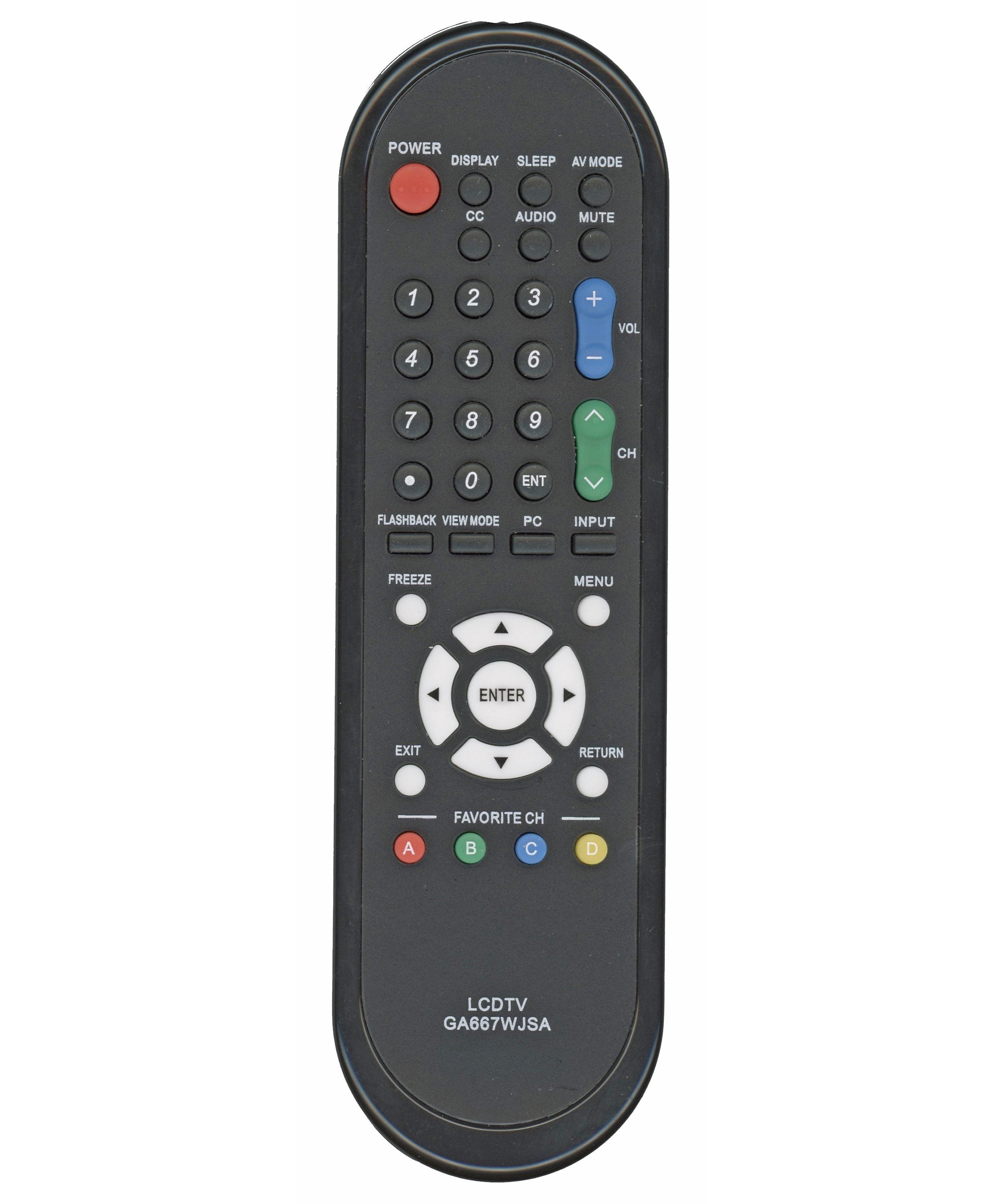 Anderic Generic RRMCGA667WJSA TV Remote Control