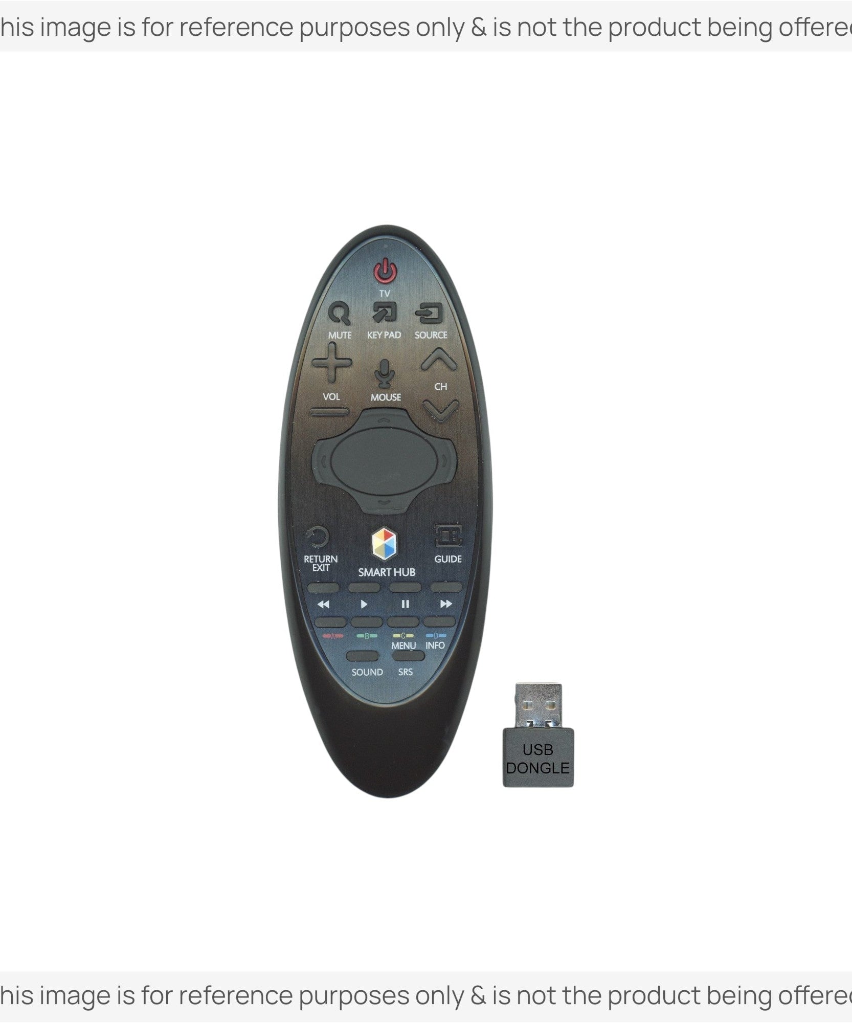 Substitute for Samsung BN59-01185B Smart TV Remote Control with Cursor - BN5901185B [SR7557, No Voice]