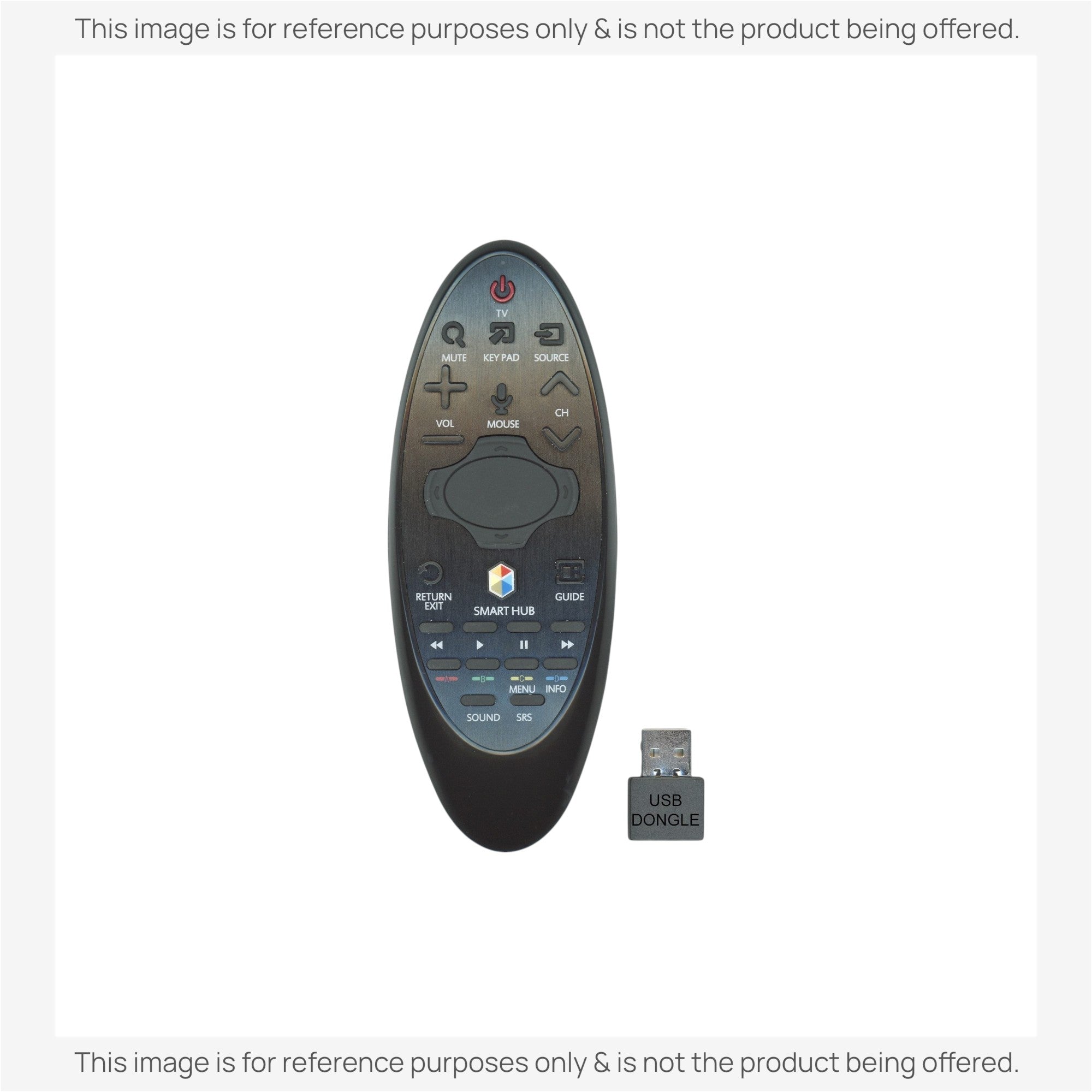 Substitute for Samsung BN59-01185B Smart TV Remote Control with Cursor - BN5901185B [SR7557, No Voice]