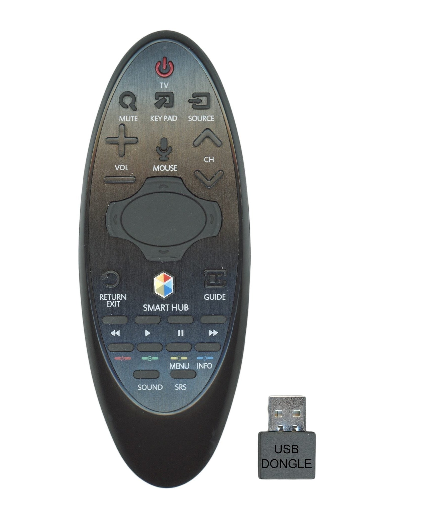 Substitute for Samsung BN59-01182M Smart TV Remote Control with Cursor - BN5901182M [SR7557, No Voice]
