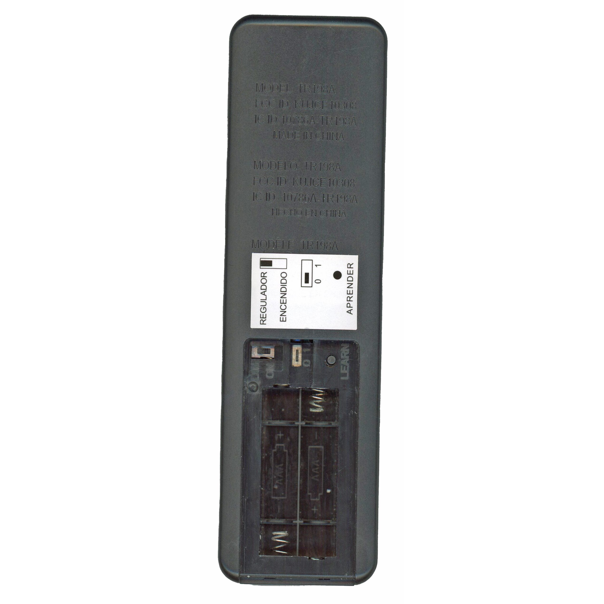 Dan's Originals TR198A / KUJCE10308 Ceiling Fan Remote Control | RF | DC FANS | Learn Button - KUJCE10308