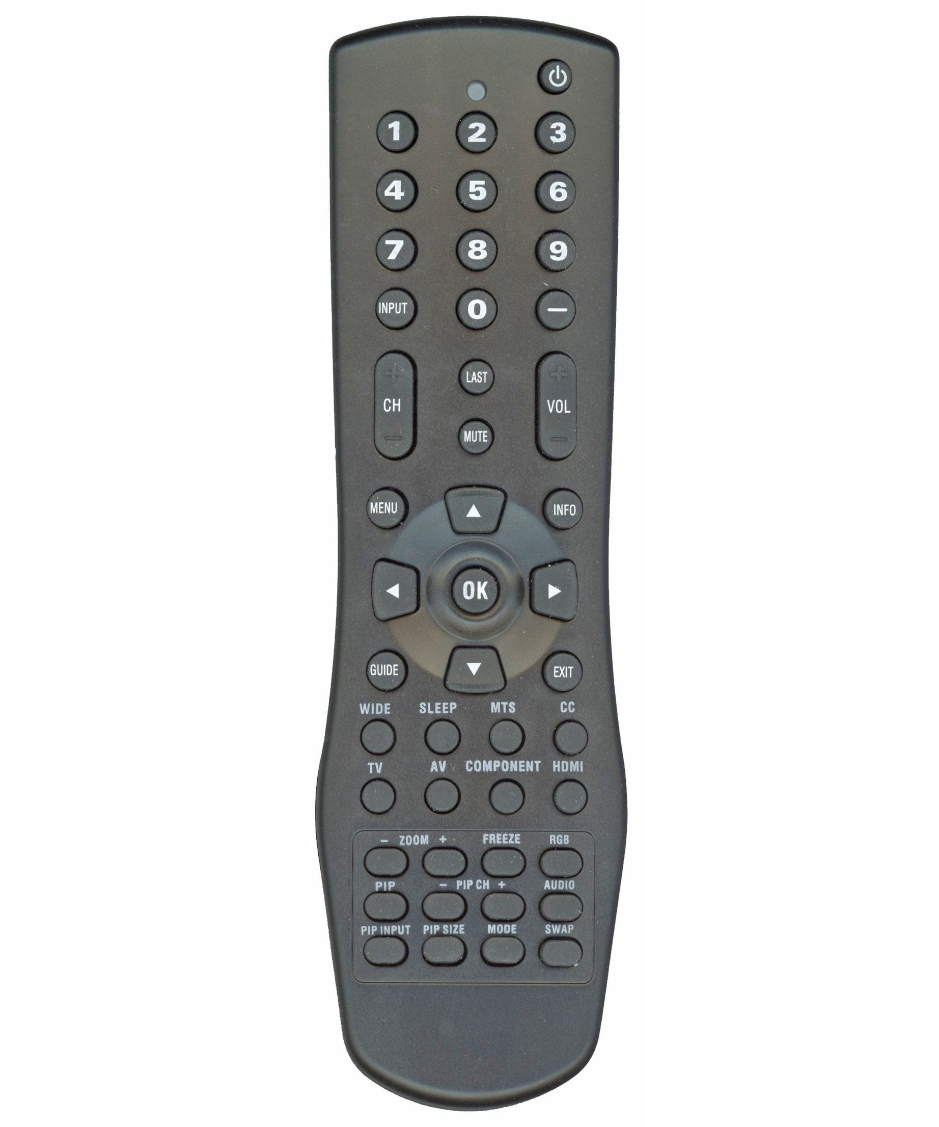 Vizio VR10 Standard TV Remote Control | IR - L98GRABD7NEVZJ