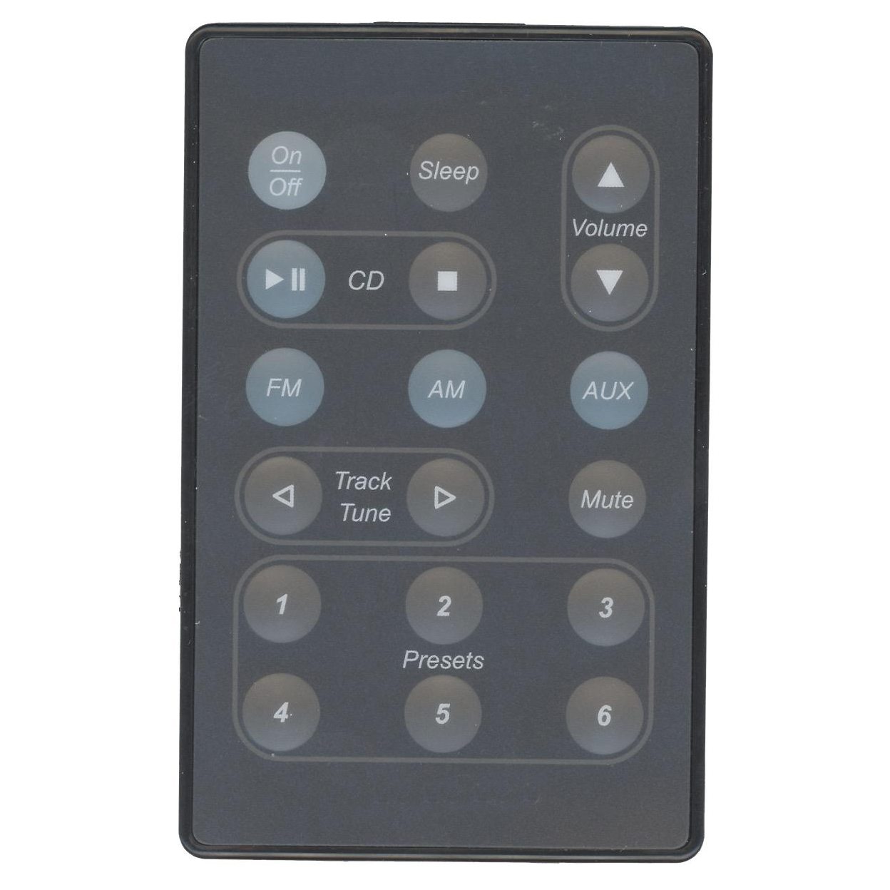 Anderic Generic WAV001 for Bose WaveRadio CD Gray Audio Remote Control