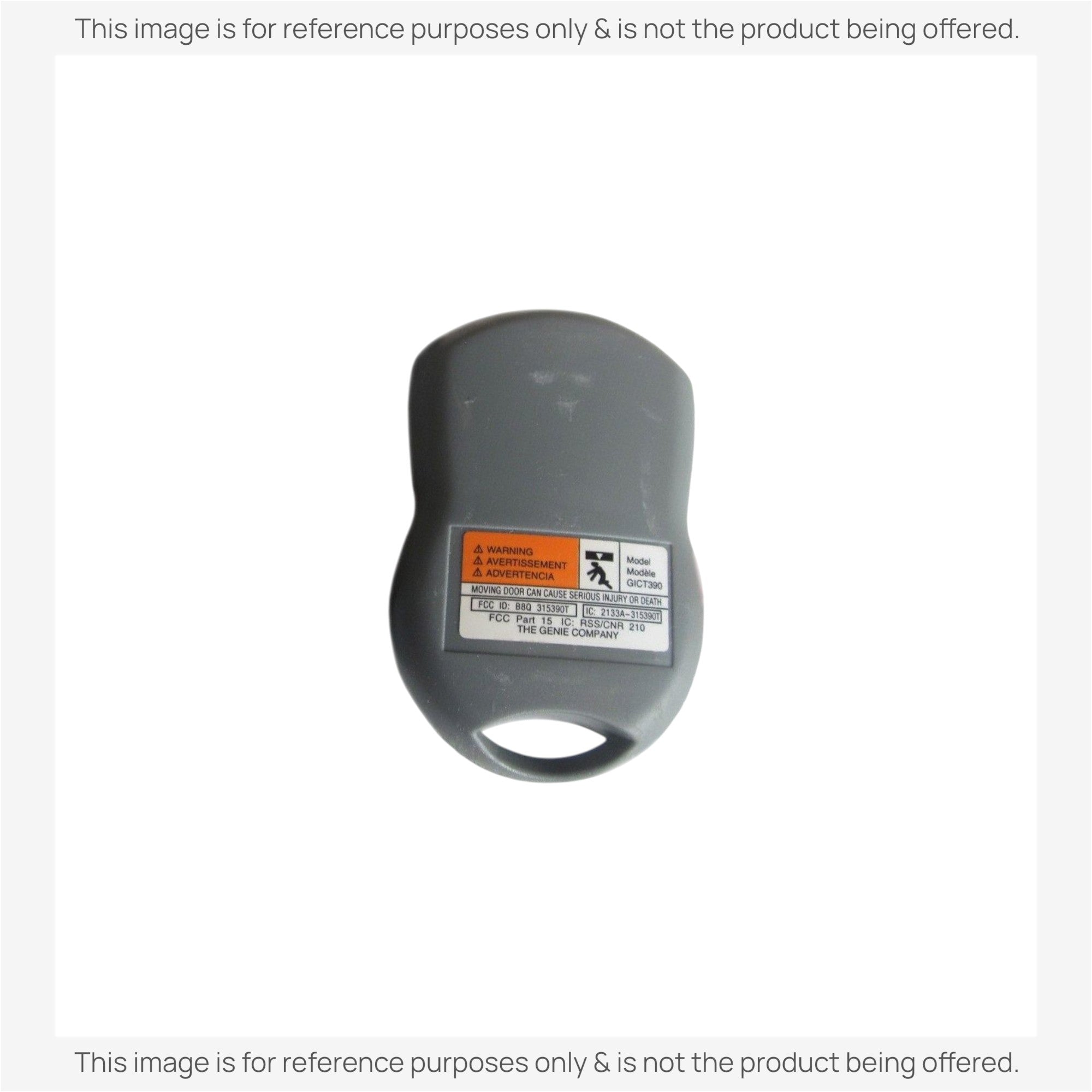 Substitute for Genie GICT390-3 3-Button Keychain Intellicode Series II 390 MHz Garage Door Opener Remote Control [375UT-3button]