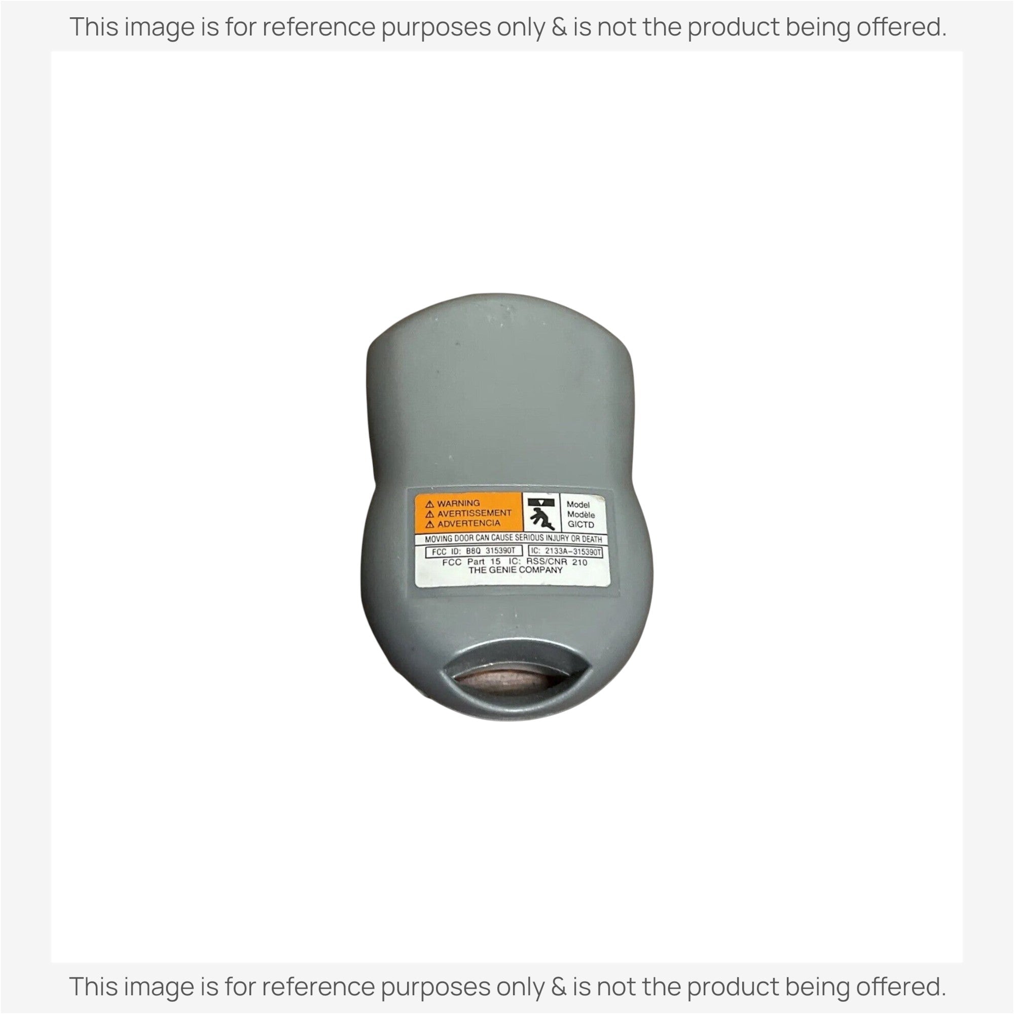 Substitute for Genie GICTD-1 1-Button 315/390MHz keychain Garage Door Opener Remote Control [375UT-2button]