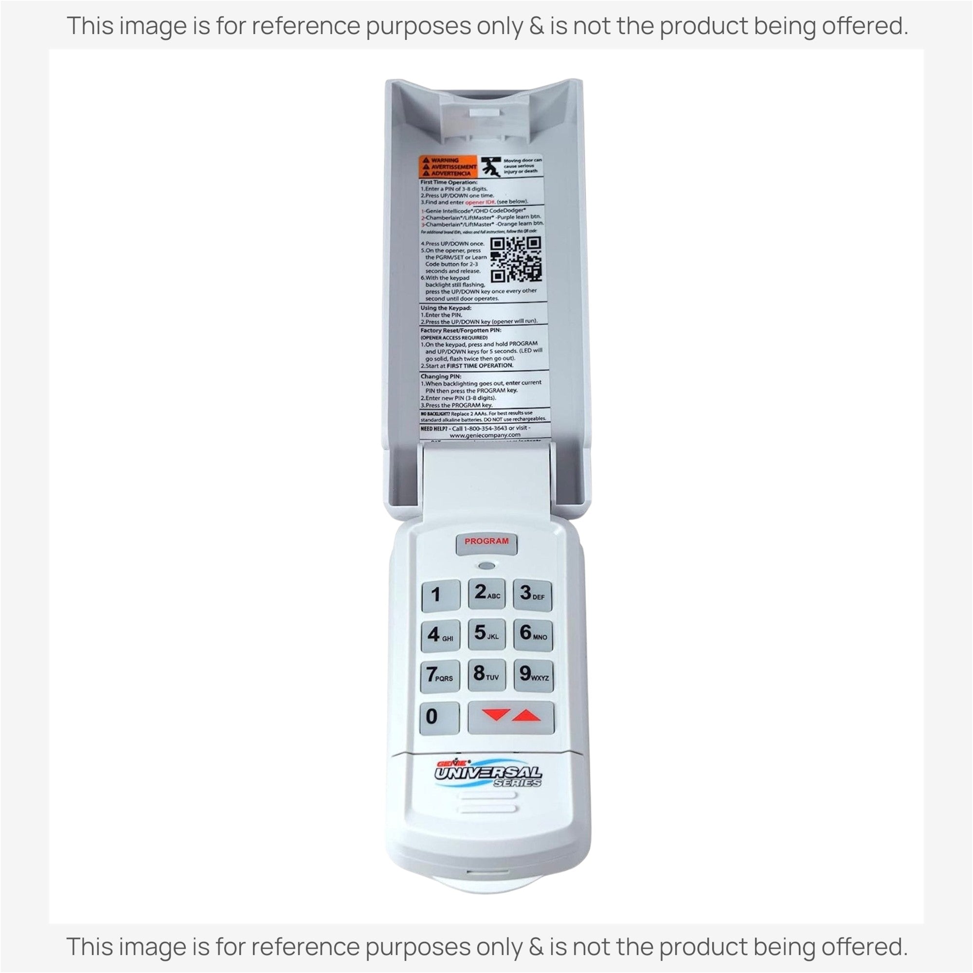 Substitute for Genie GUK-R Universal Keypad Compatible with LiftMaster Chamberlain Genie Craftsman and More Garage Door Opener Remote Control [GUK-R]